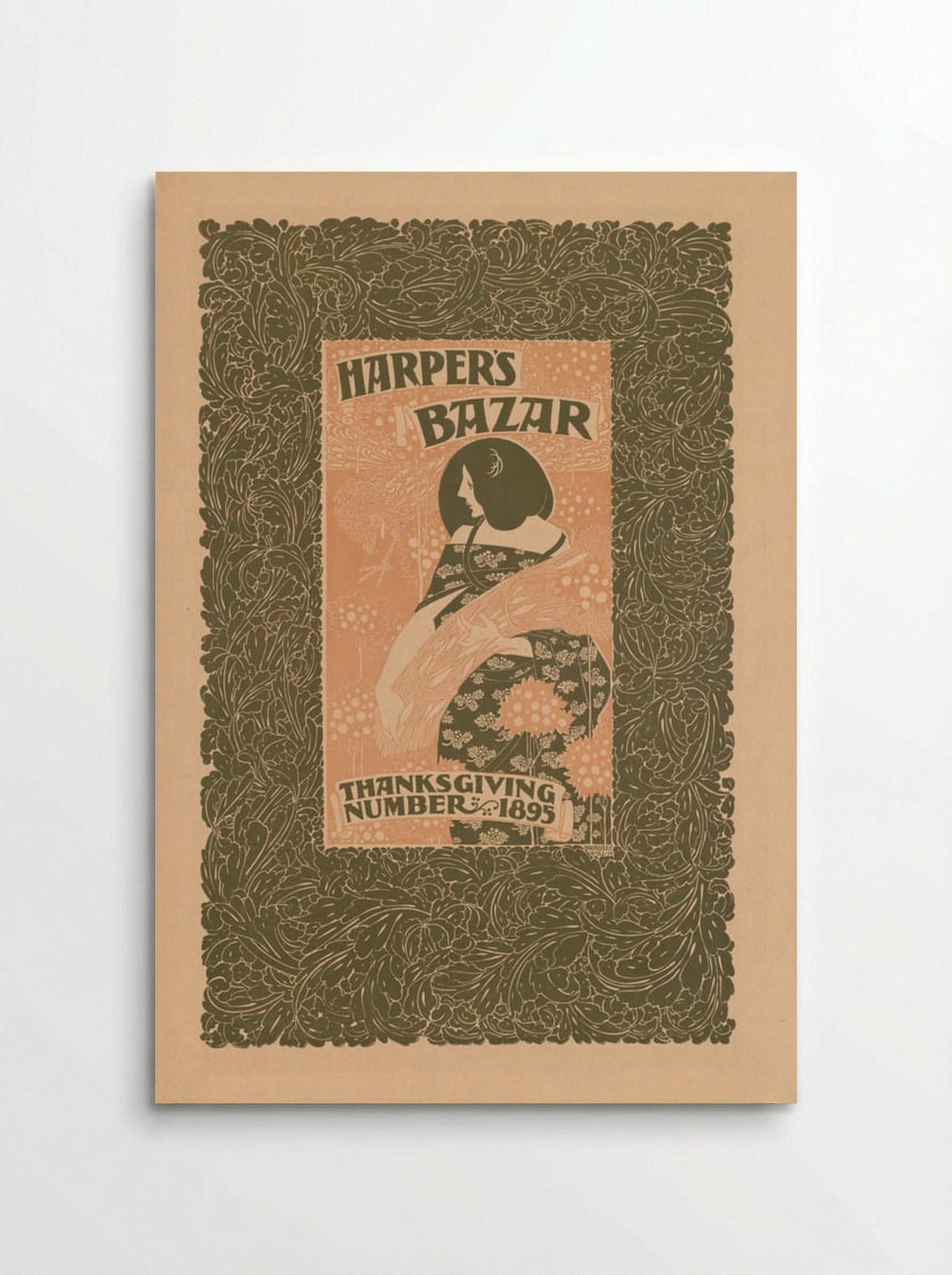 Harper's Bazar, Thanksgiving Number, 1895 - Will H. Bradley - Poster