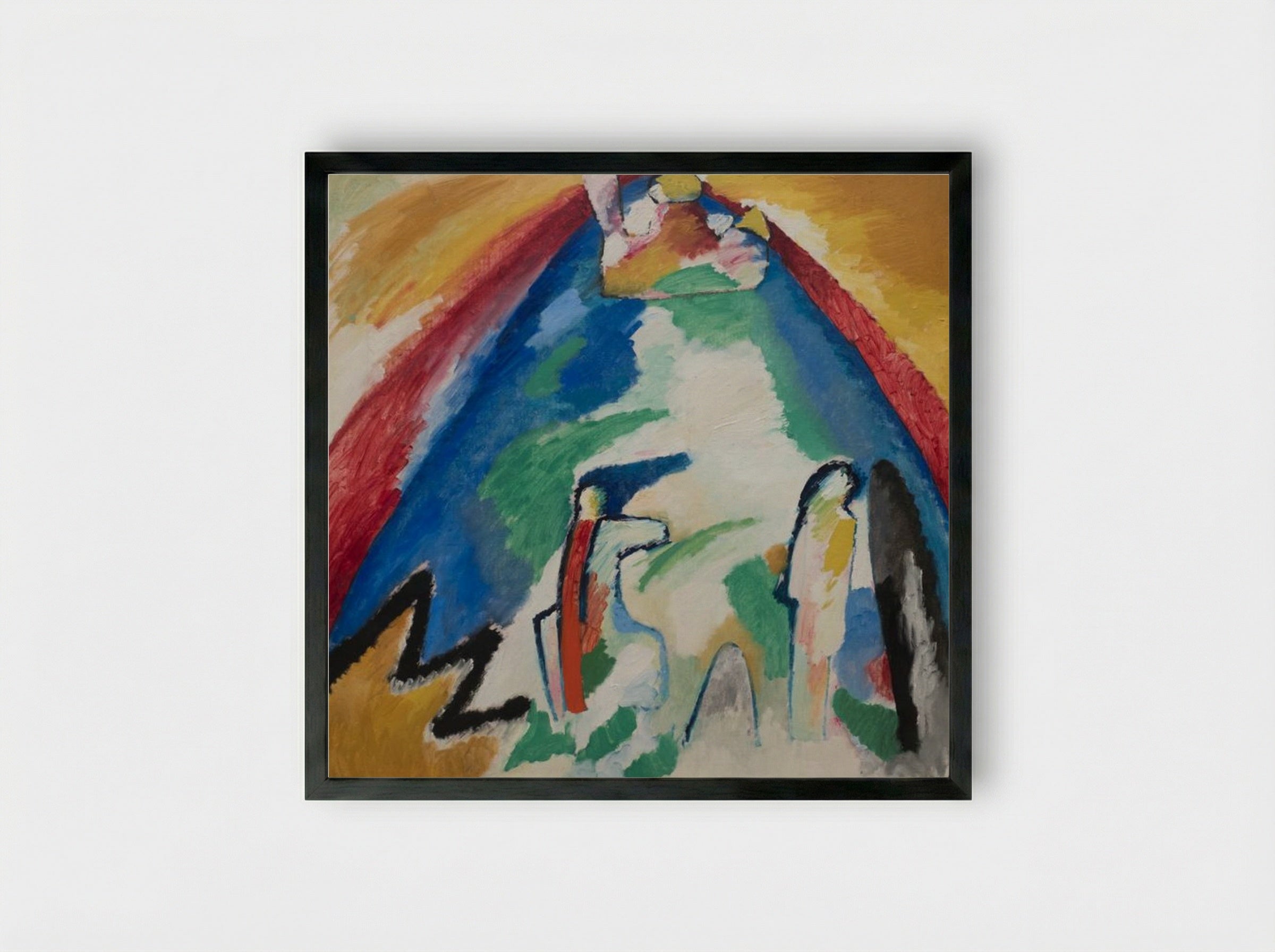 Mountain - Wassily Kandinsky - Framed Print Black