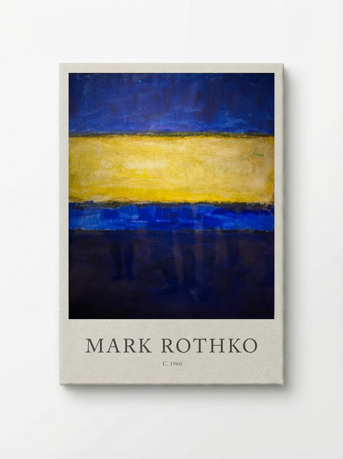 Untitled (Blue, Yellow, Blue) - Mark Rothko - Canvas
