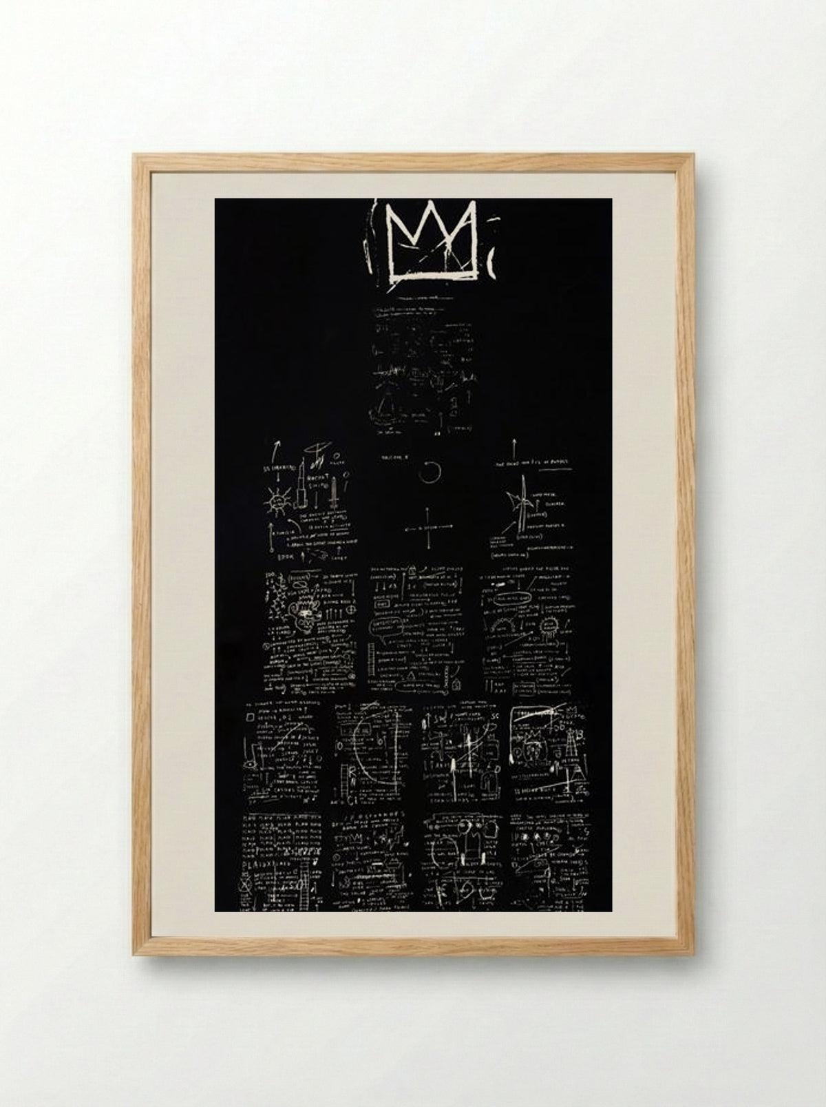 Tuxedo - Jean-Michel Basquiat - Framed Print Wood
