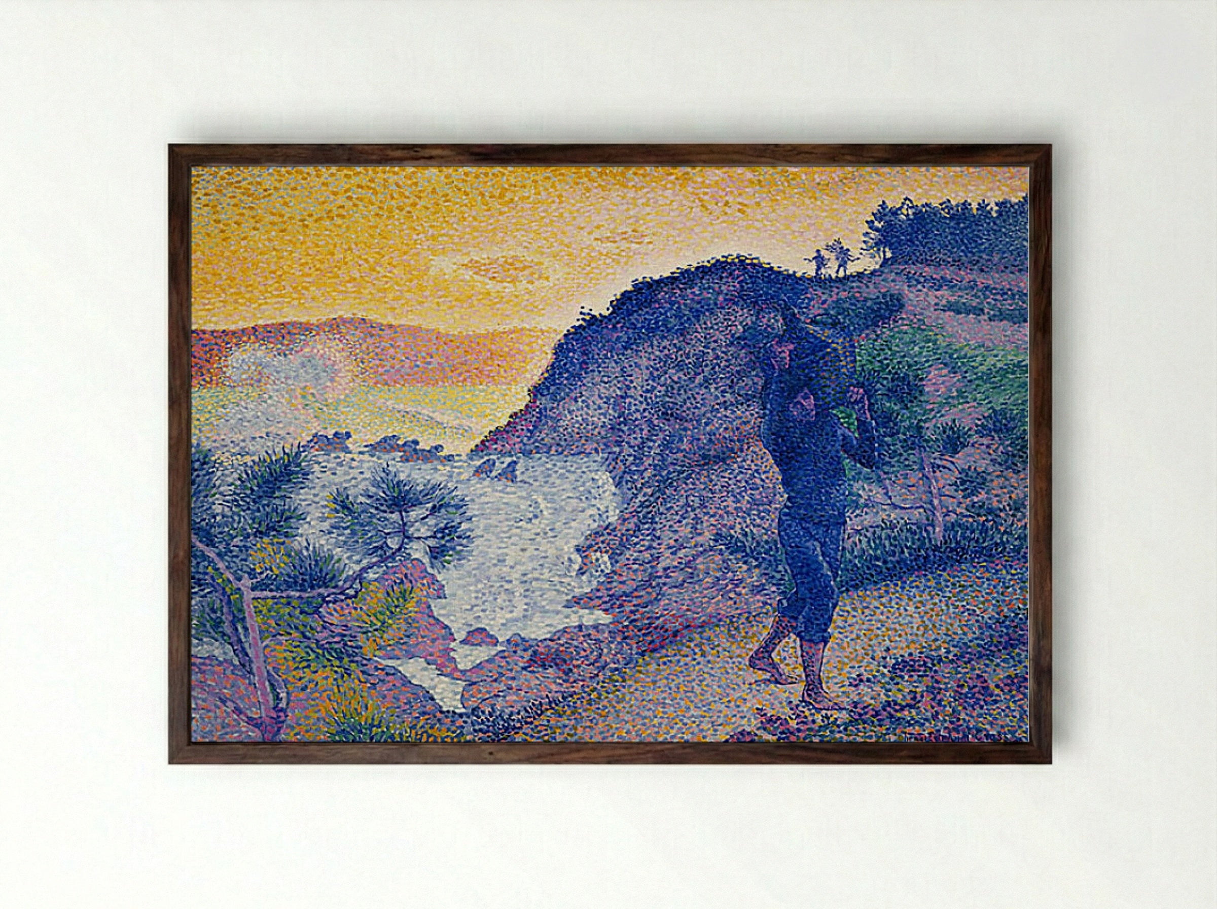 The Return of the Fisherman - Henri-Edmond Cross - Framed Print Dark Wood