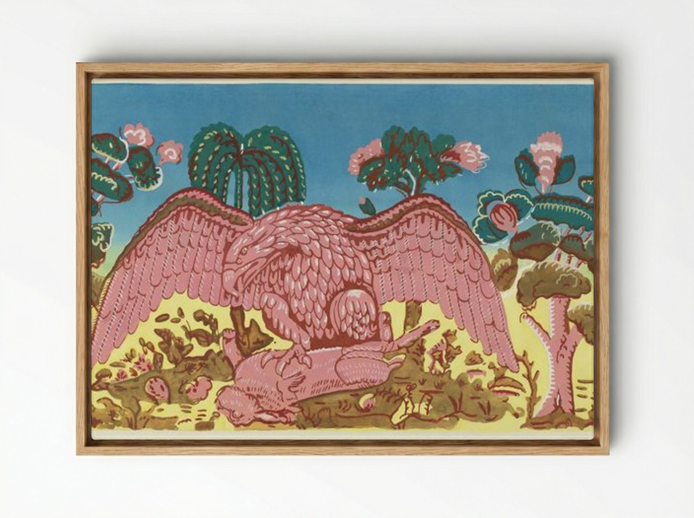Bandbox Design, Eagle and Rabbit - Martin Partyka - Framed Canvas Wood