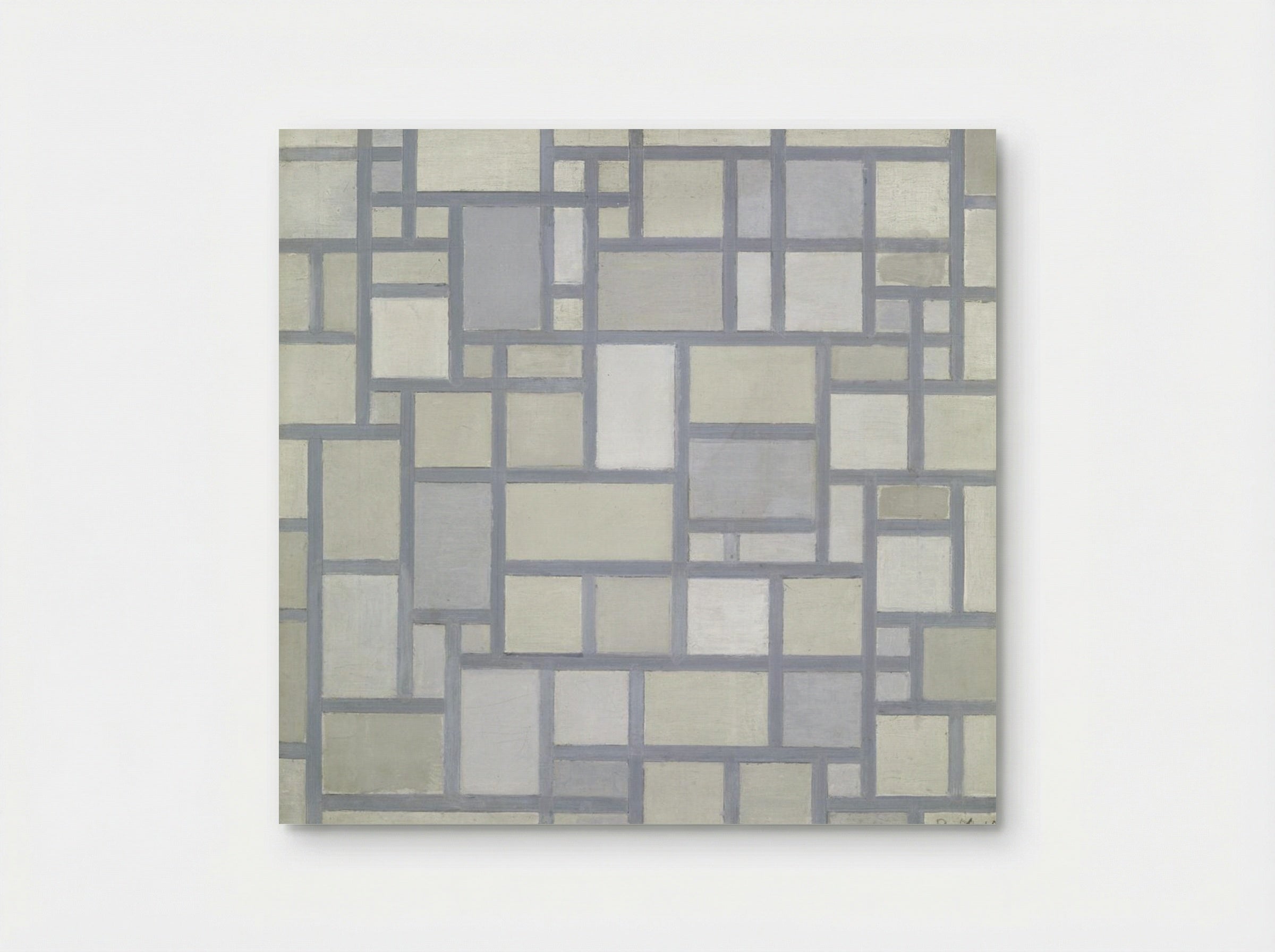 Composition with Gray Lines - Piet Mondrian - Poster