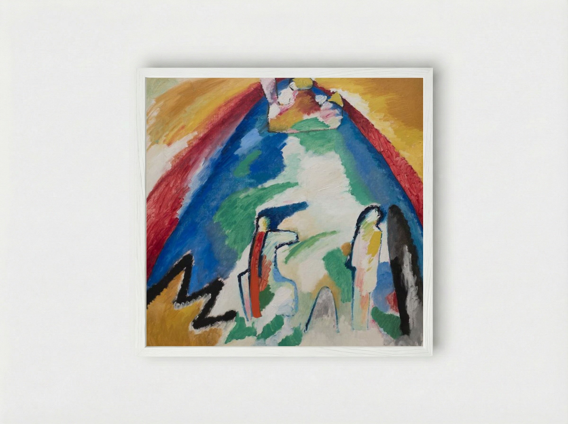 Mountain - Wassily Kandinsky - Framed Print White