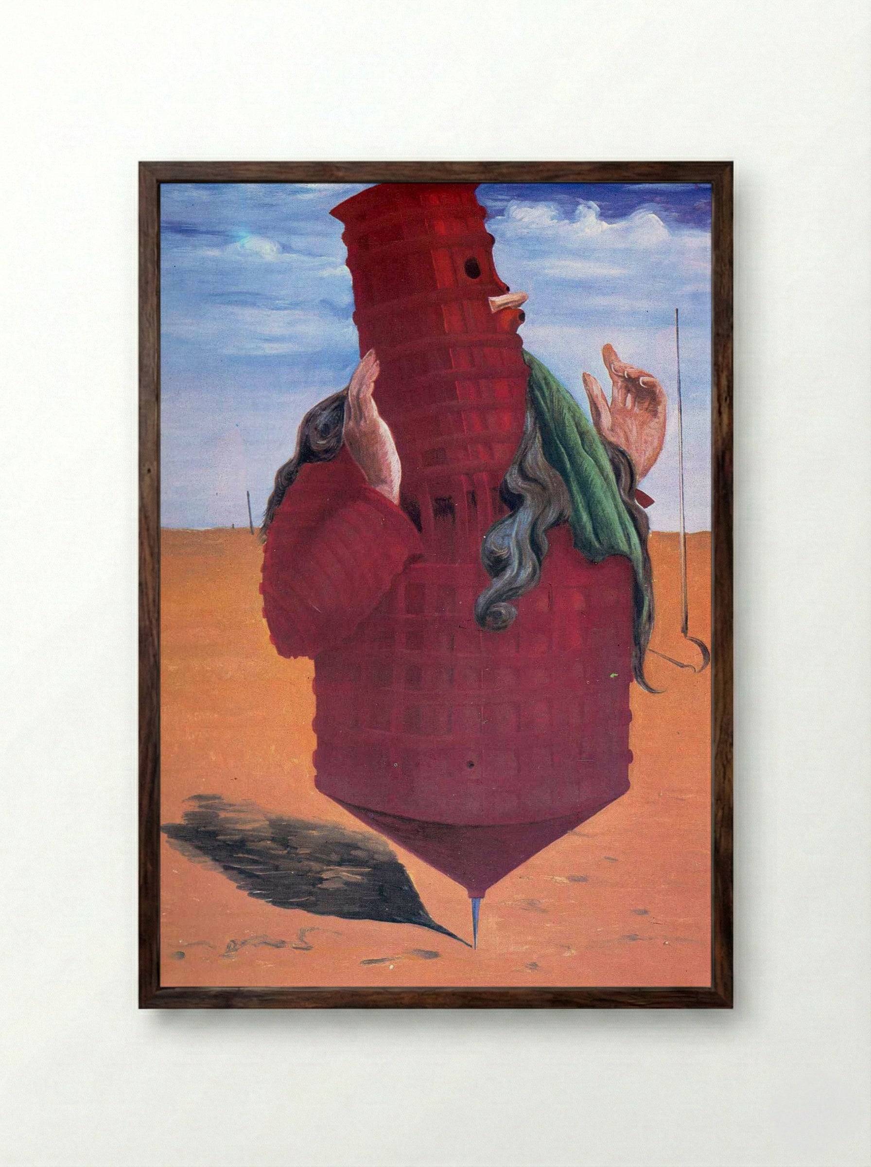 Ubu Imperator - Max Ernst - Framed Print Dark Wood