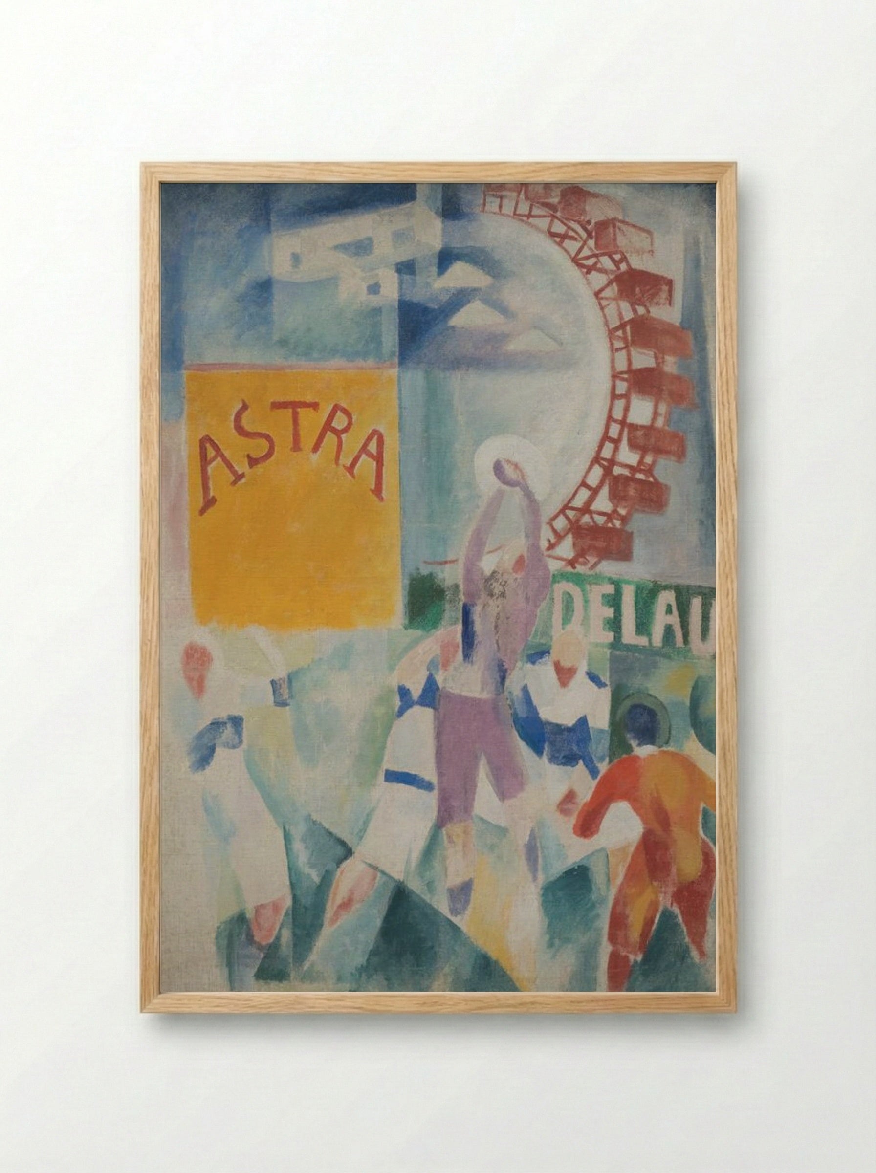 The Cardiff Team - Robert Delaunay - Framed Print Wood