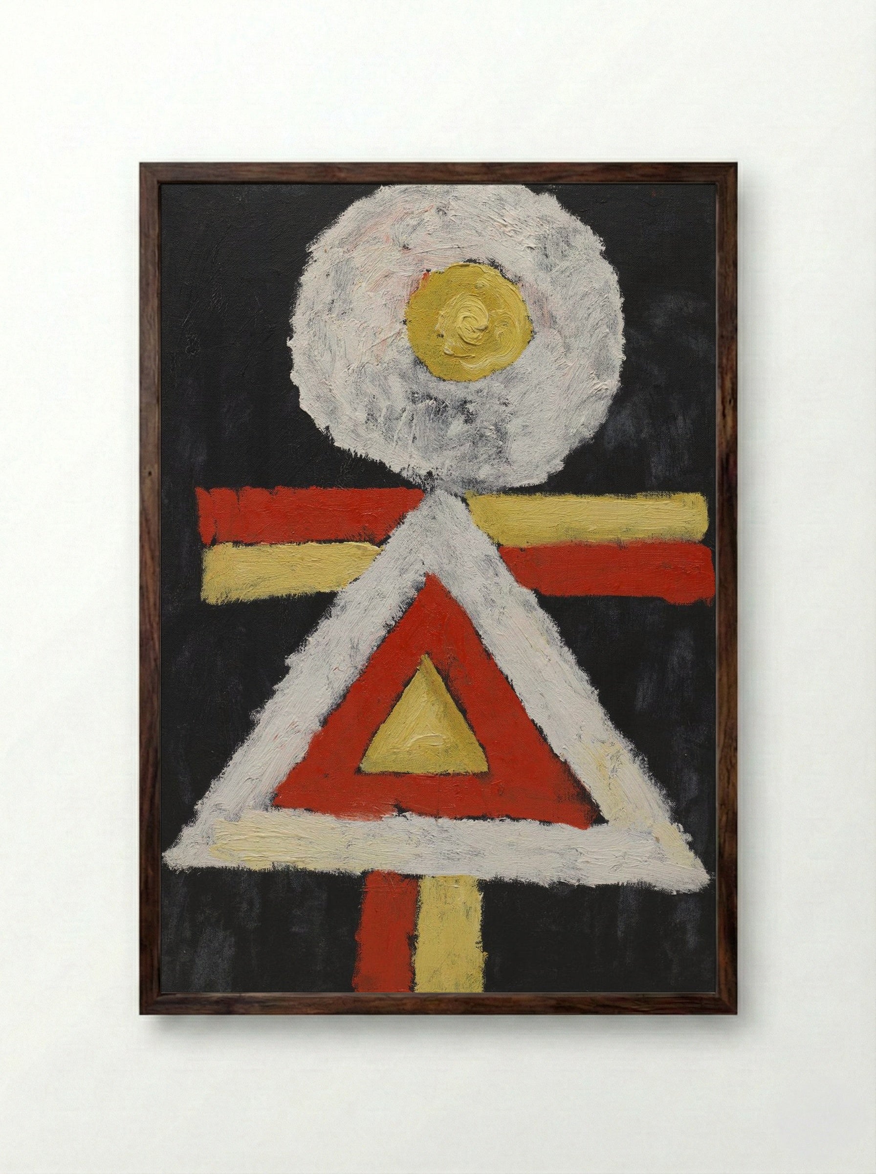 Geometric Figure - Marsden Hartley - Framed Print Dark Wood