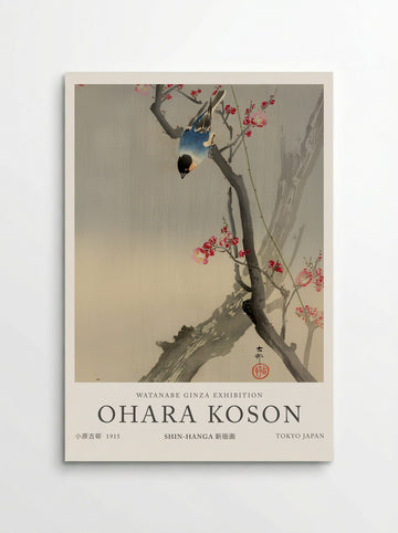 Bullfinch On Flowering Plum - Ohara Koson