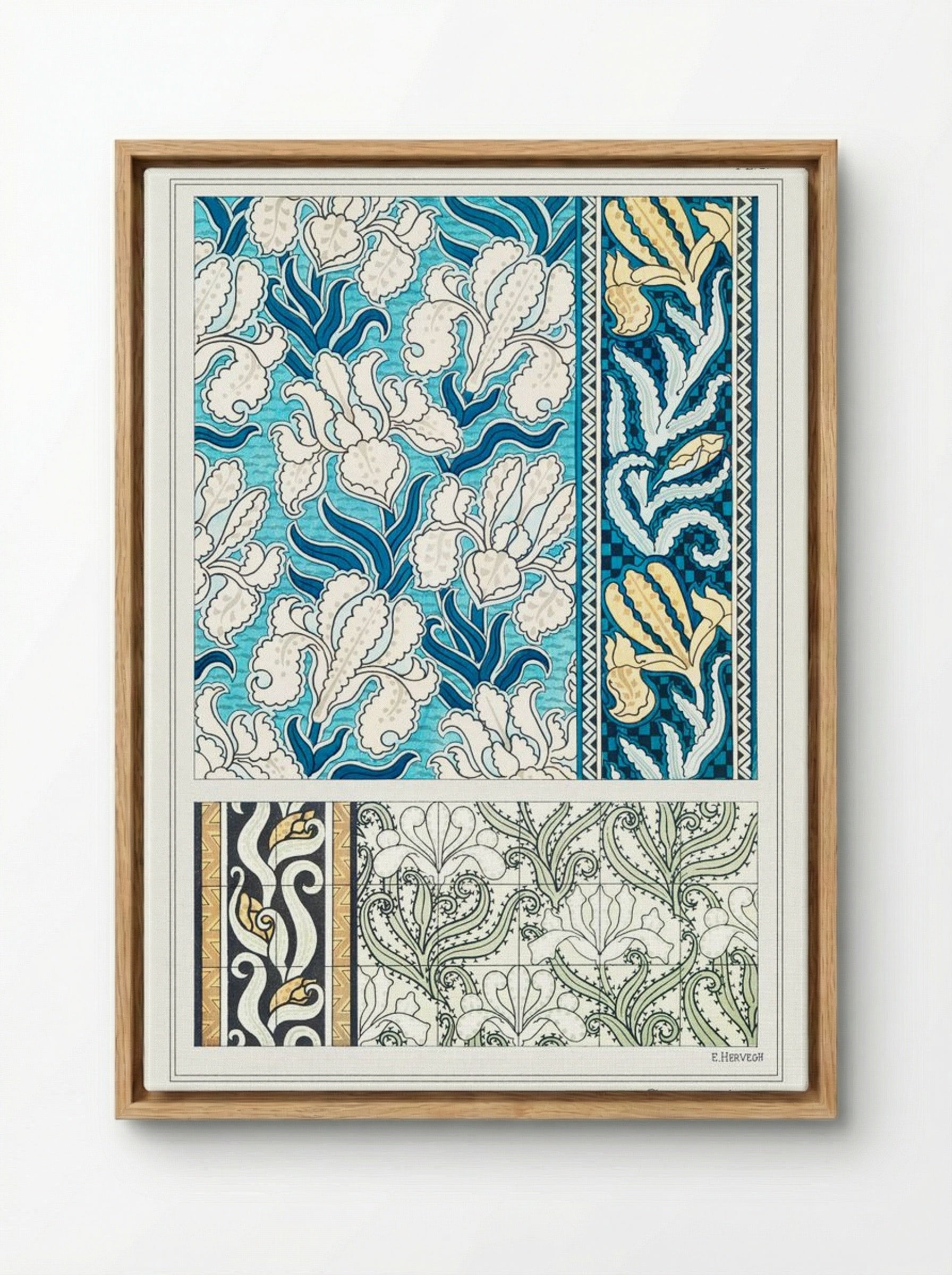 Iris, from La Plante et ses Applications ornementales - Maurice Pillard Verneuil - Framed Canvas Wood