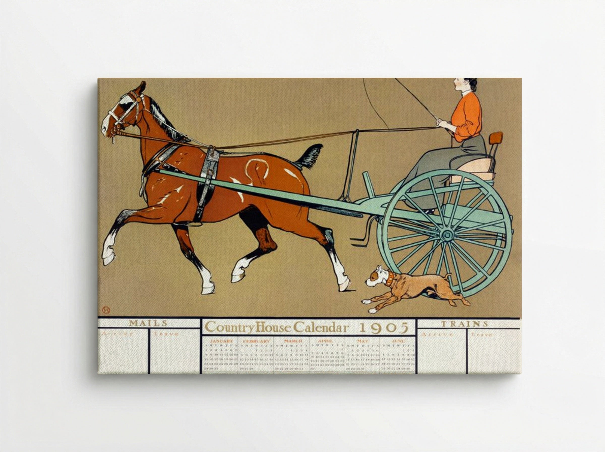 Country House Calendar 1905 - Edward Penfield - Canvas