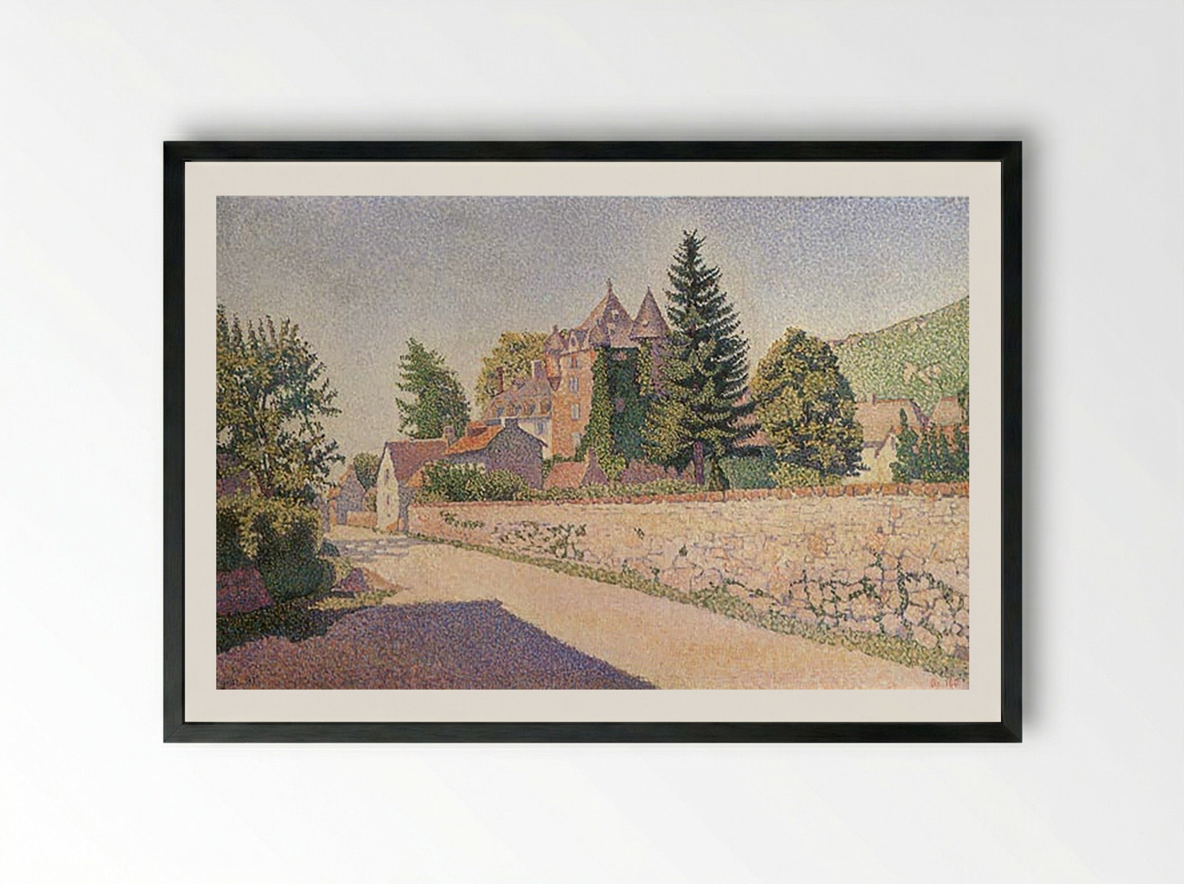 Chateau de Comblat - Paul Signac - Framed Print Black