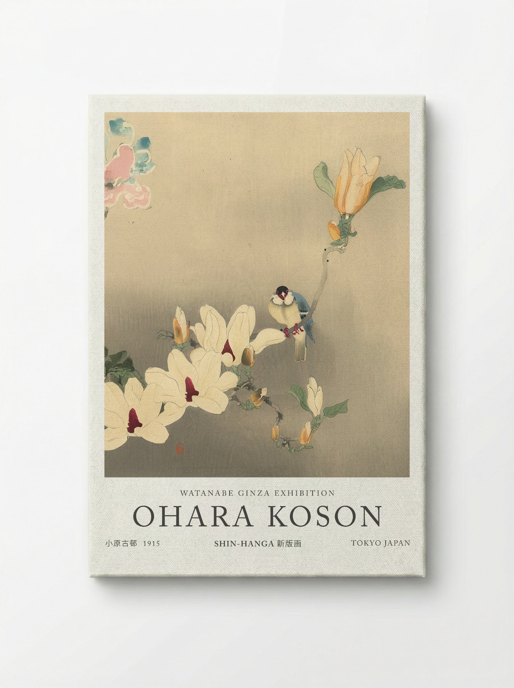 Blue Bird And Magnolia - Ohara Koson