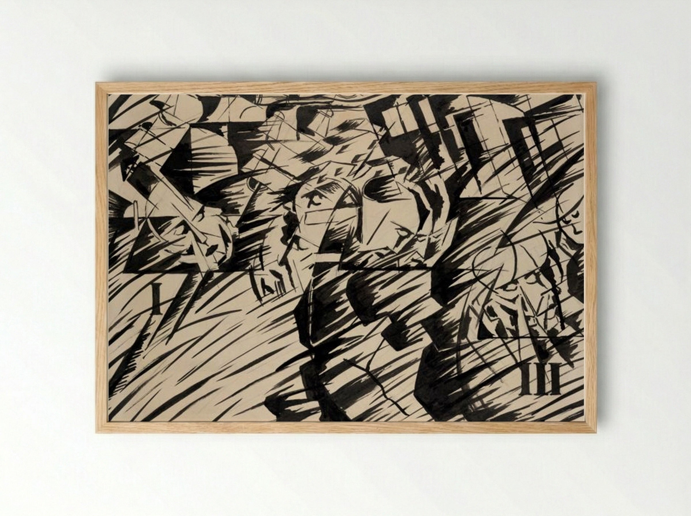 States of Mind I: The Farewells - Umberto Boccioni - Framed Print Wood