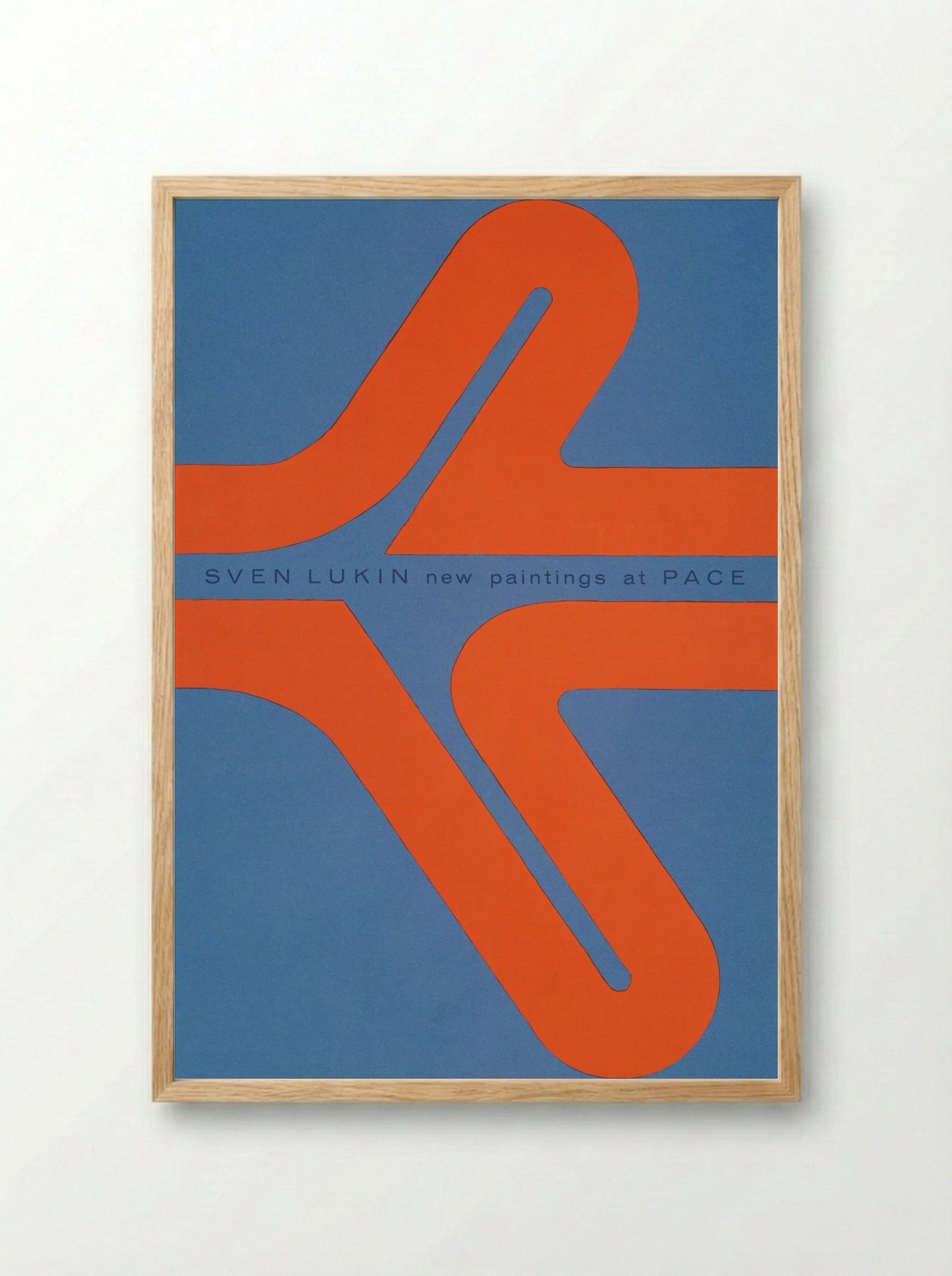 New Paintings at Pace (Exhibition Poster) - Sven Lukin - Framed Print Wood