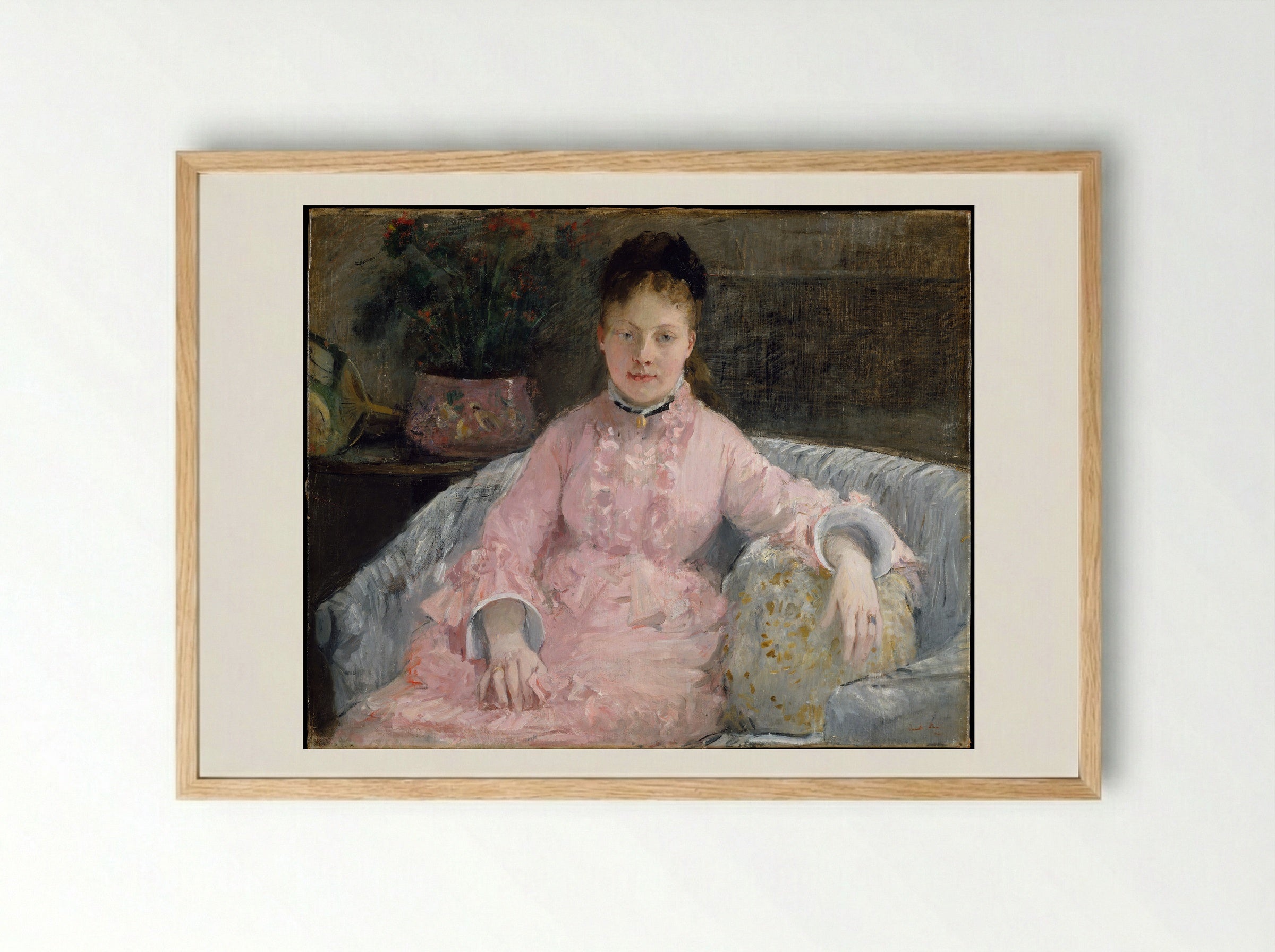 the pink dress by berthe morisot Berthe Morisot