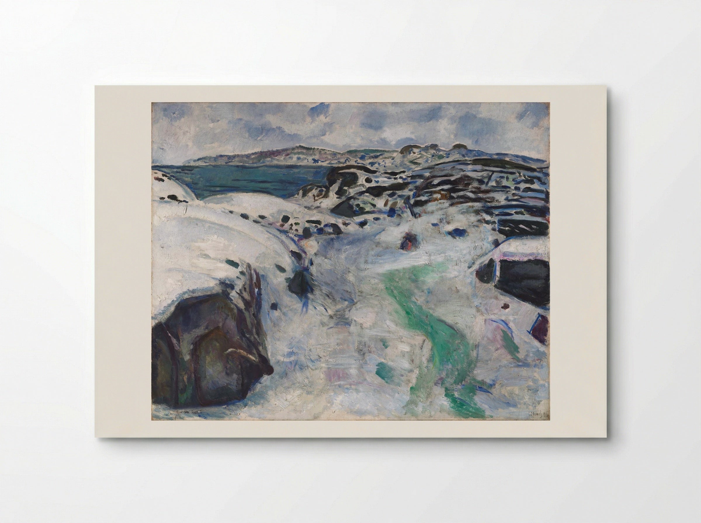 Winter in Kragerø - Edvard Munch - Poster