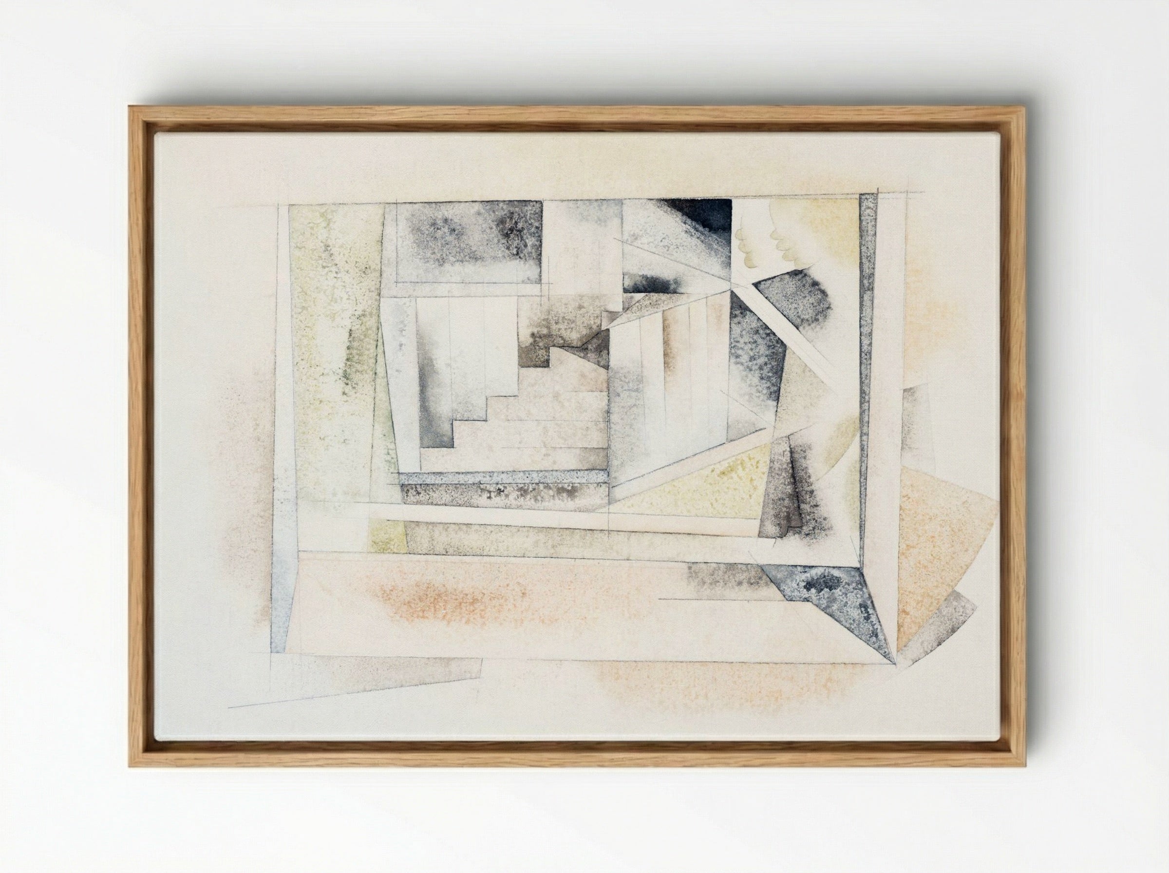 Bermuda Stairway - Charles Demuth - Framed Canvas Wood