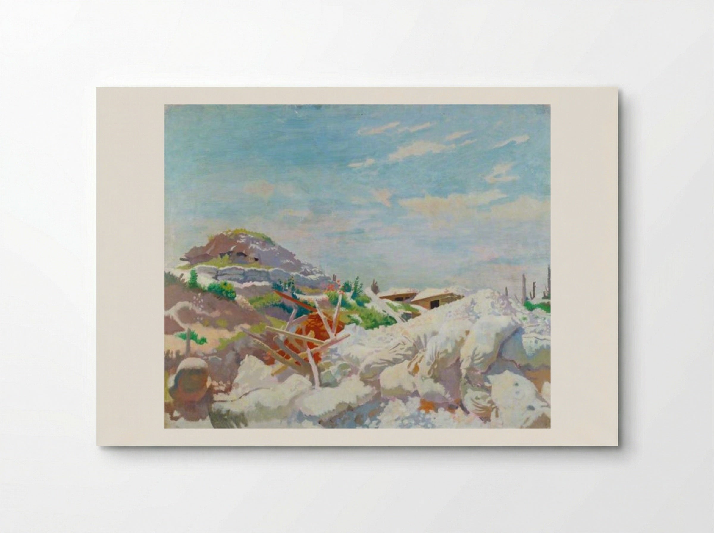 The Gunners' Shelter, Thiepval 1917 - William Orpen - Poster