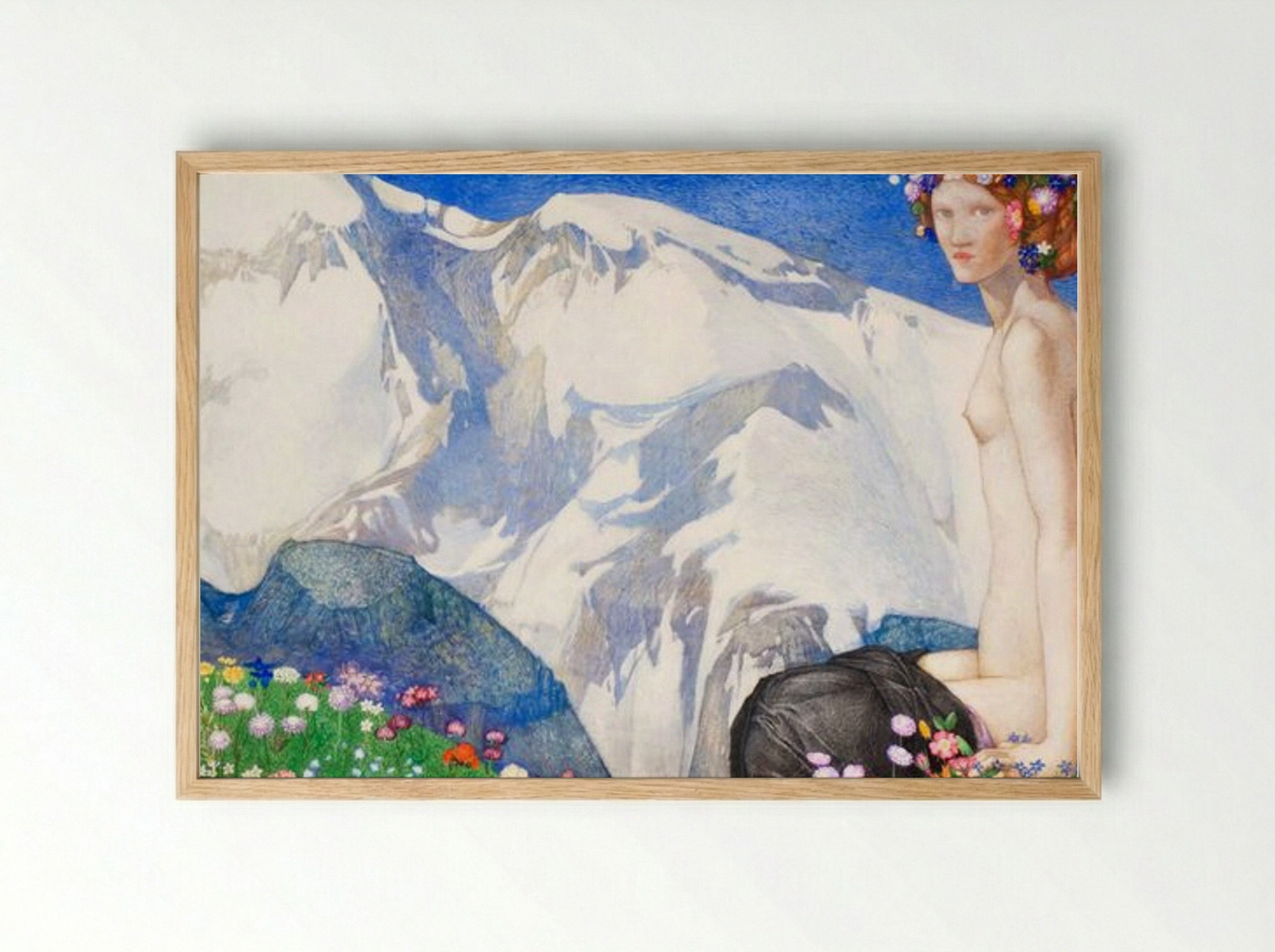 Flora of the Alps - Edward Reginald Frampton - Framed Print Wood
