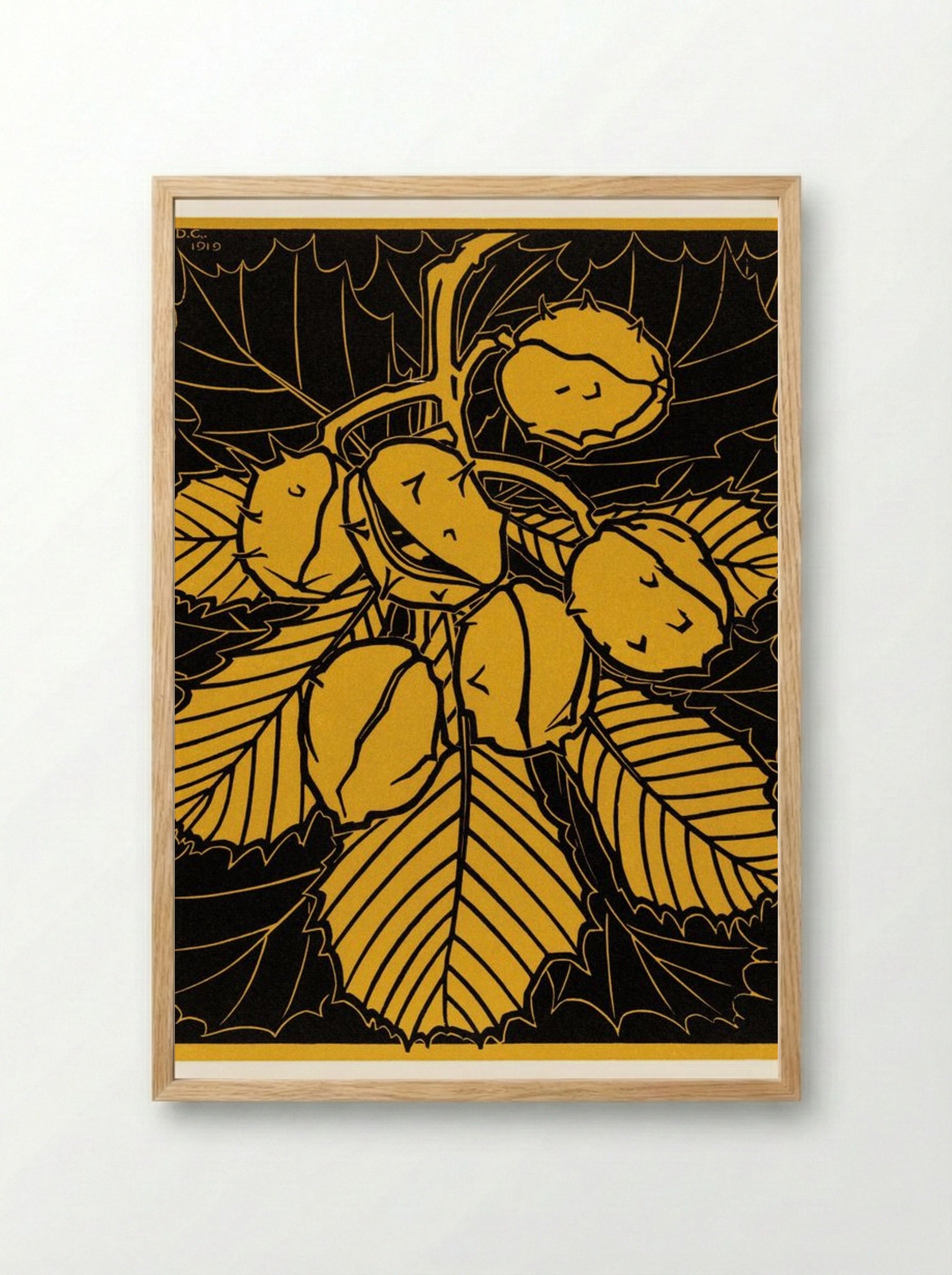 Chestnut Branch - Julie de Graag - Framed Print Wood