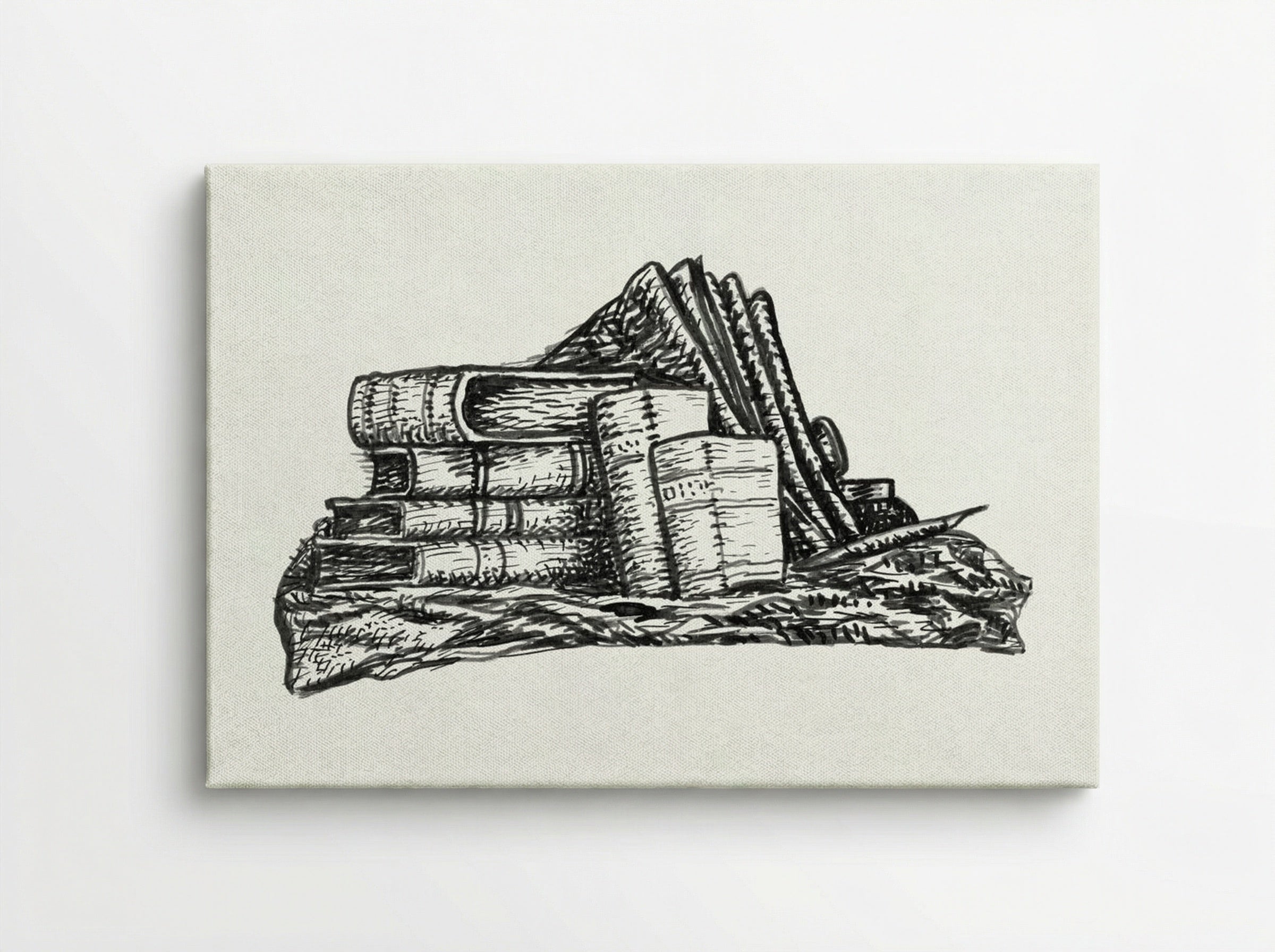 Stack of Books and Stationery - Leo Gestel - Canvas