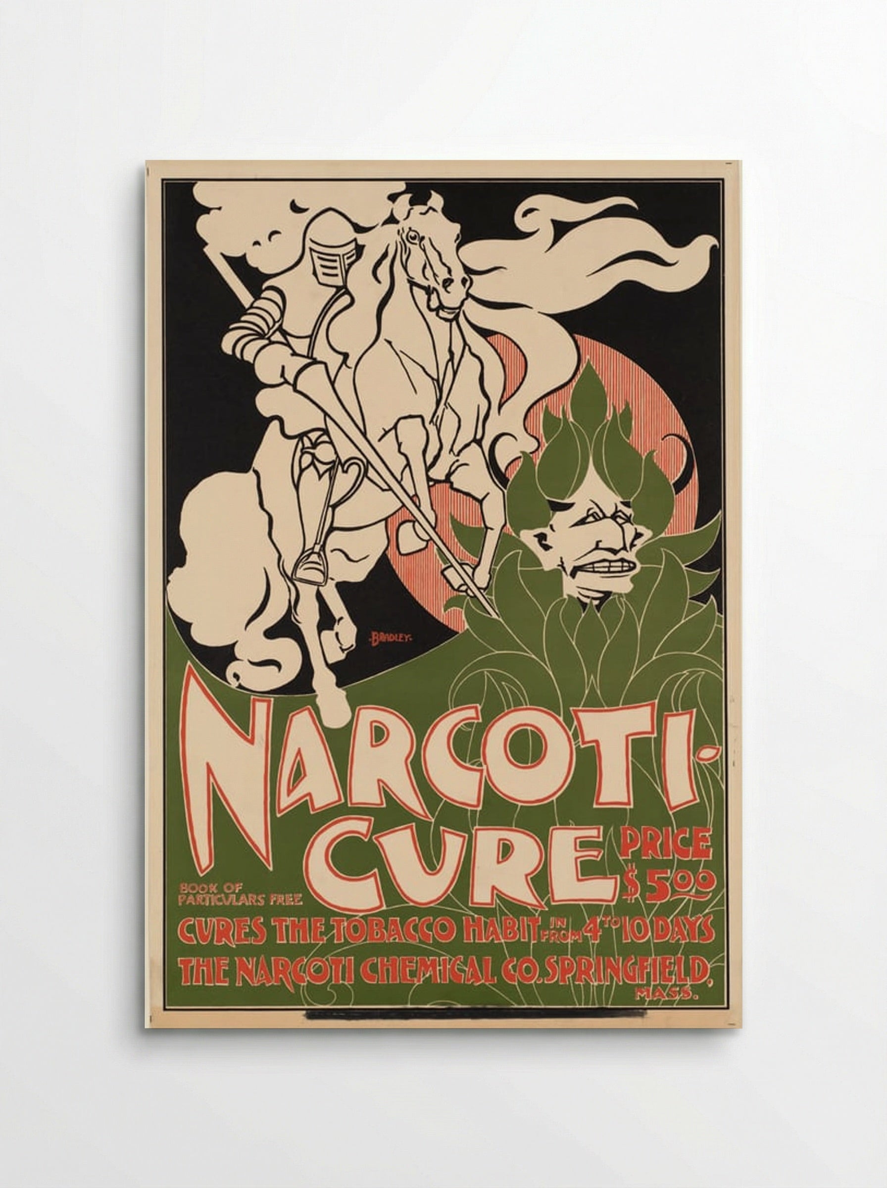 Narcoti-Cure - Will H. Bradley - Poster