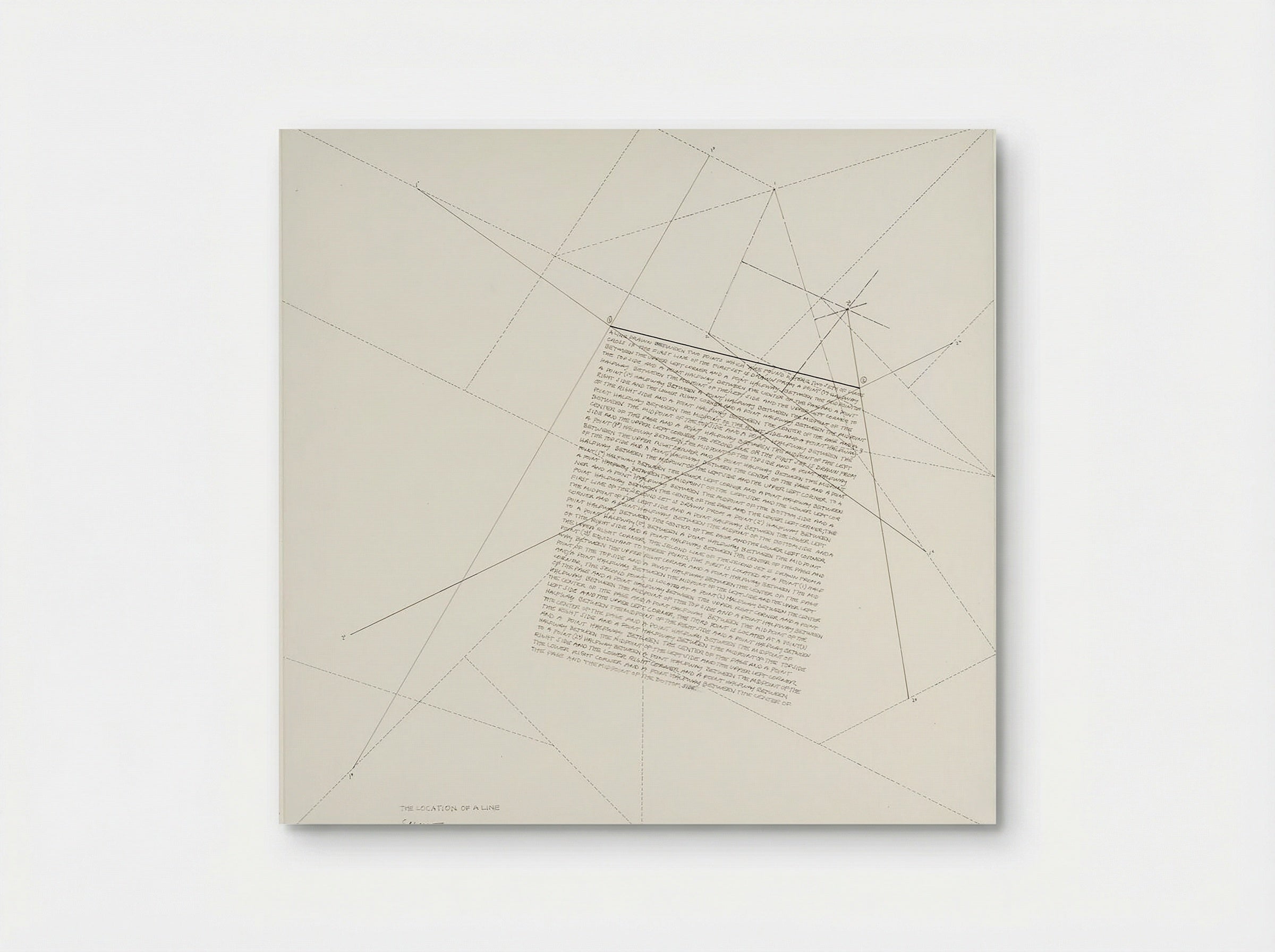 The Location of a Line - Sol LeWitt - Poster