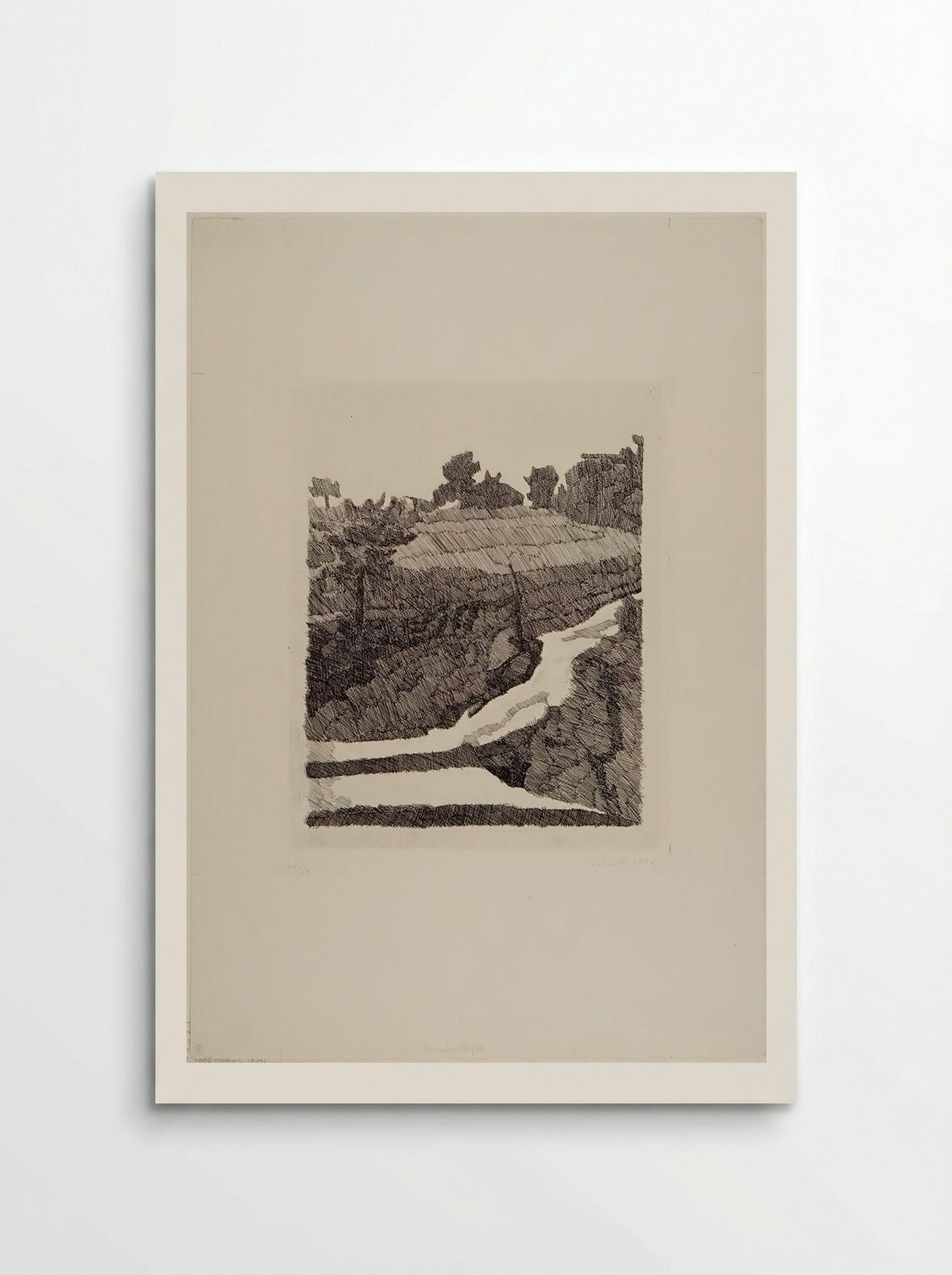 Landscape of Grizzana - Giorgio Morandi - Poster