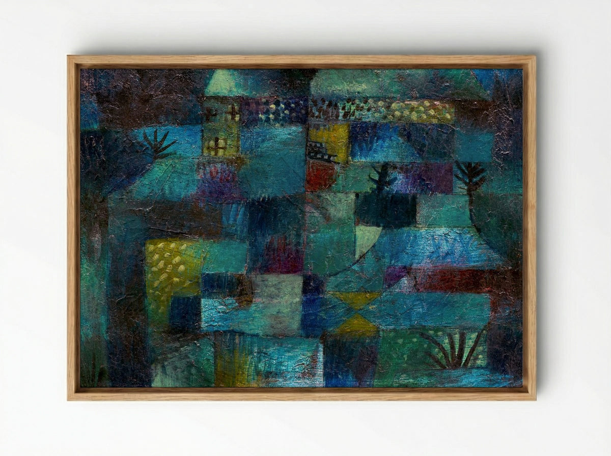 Terraced Garden - Paul Klee - Framed Canvas Wood