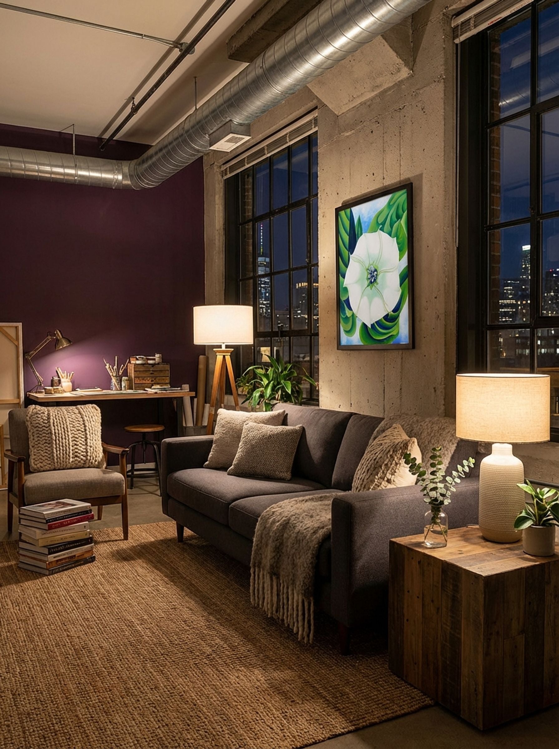 Jimson Weed, White Flower No. 1 - Georgia O'Keeffe - Lifestyle