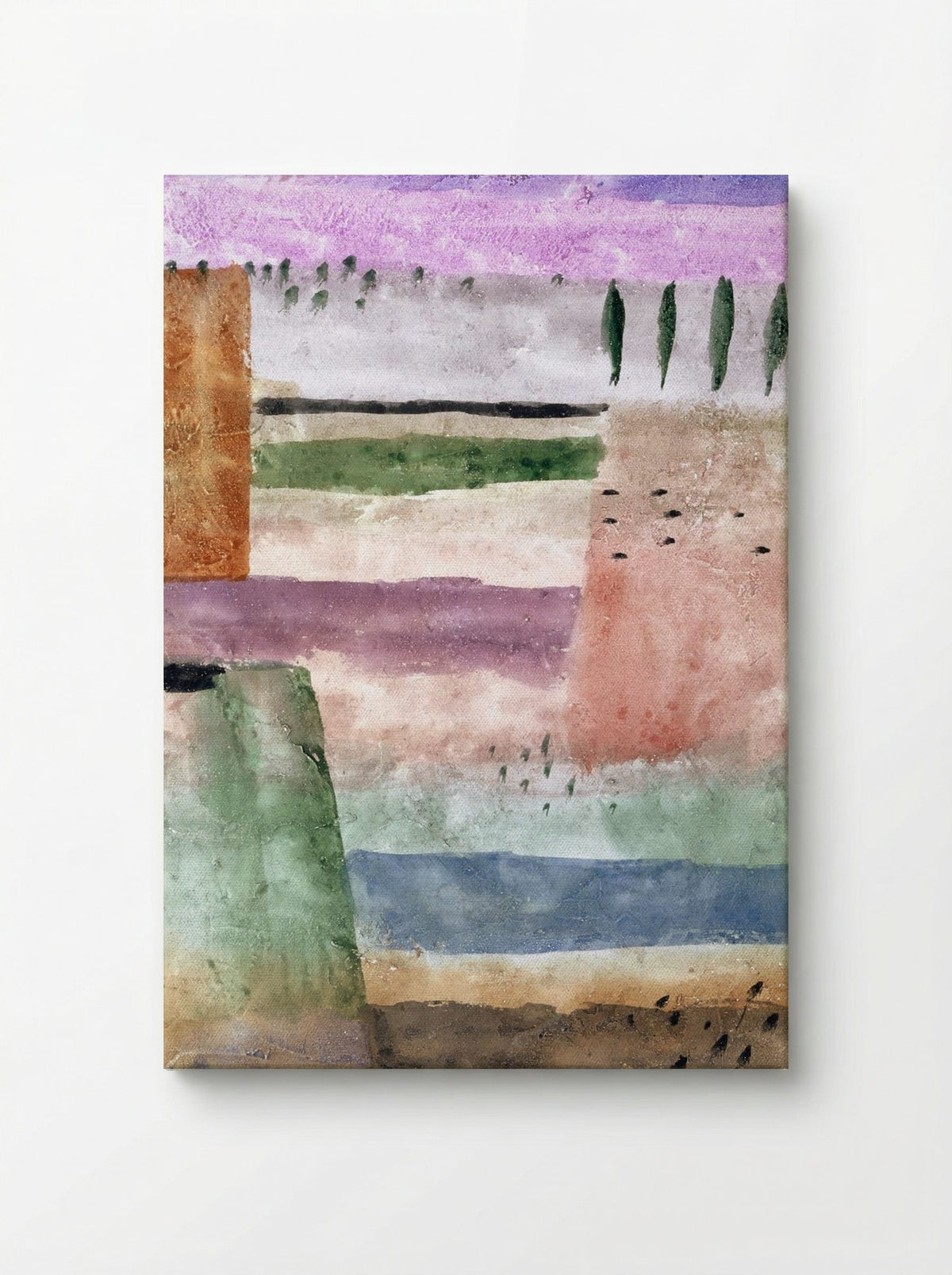 Landscape with Poplars - Paul Klee - Canvas