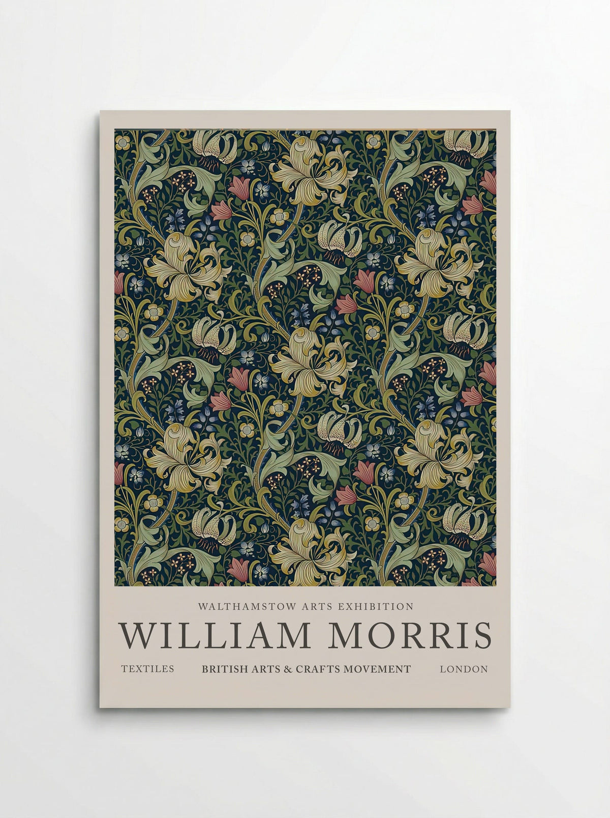 Golden Lily Tapestry - William Morris - Fine Art Print