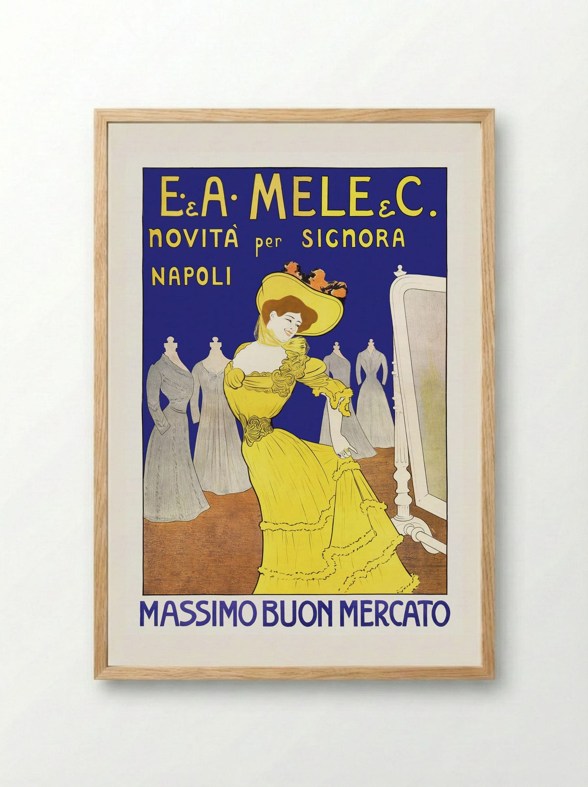 E. & A. Mele & C. - Novita per Signora - Leonetto Cappiello - Framed Print Wood