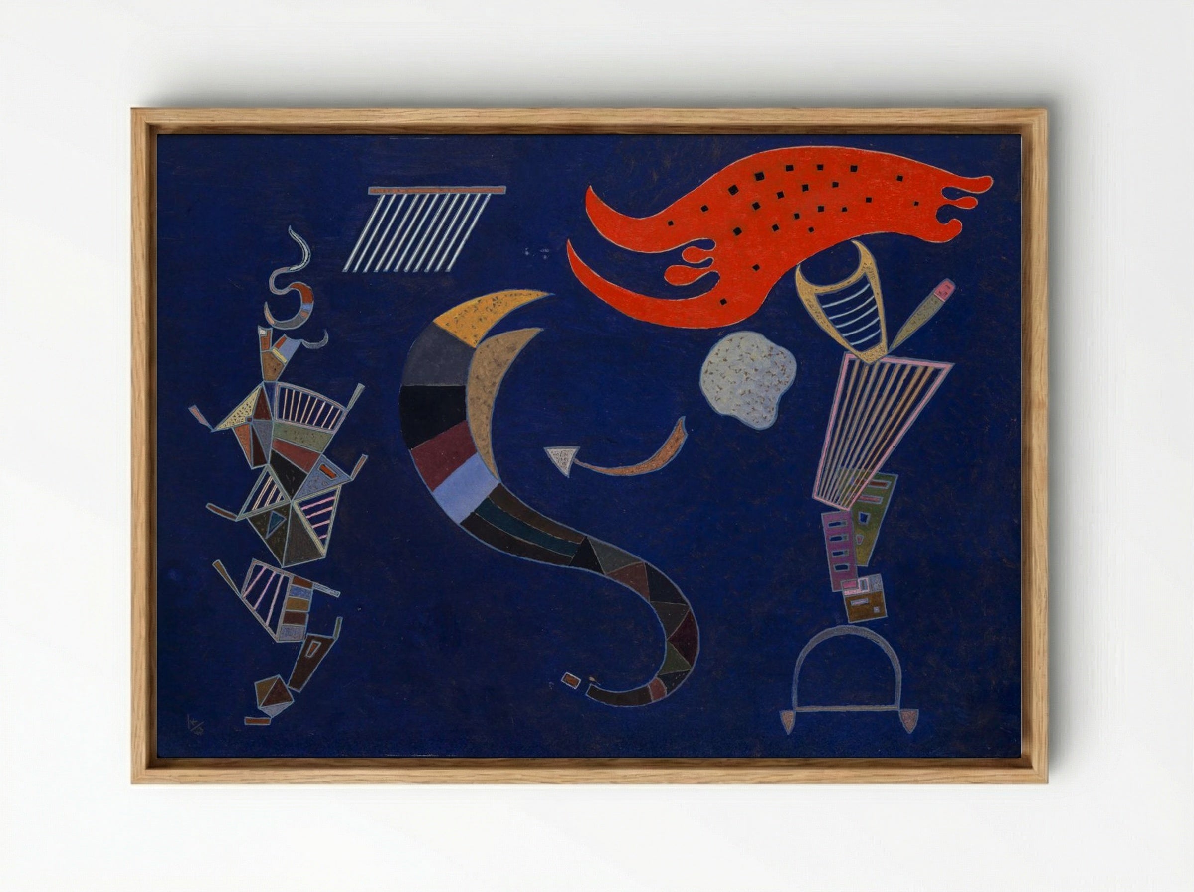 La flèche - Wassily Kandinsky - Framed Canvas Wood
