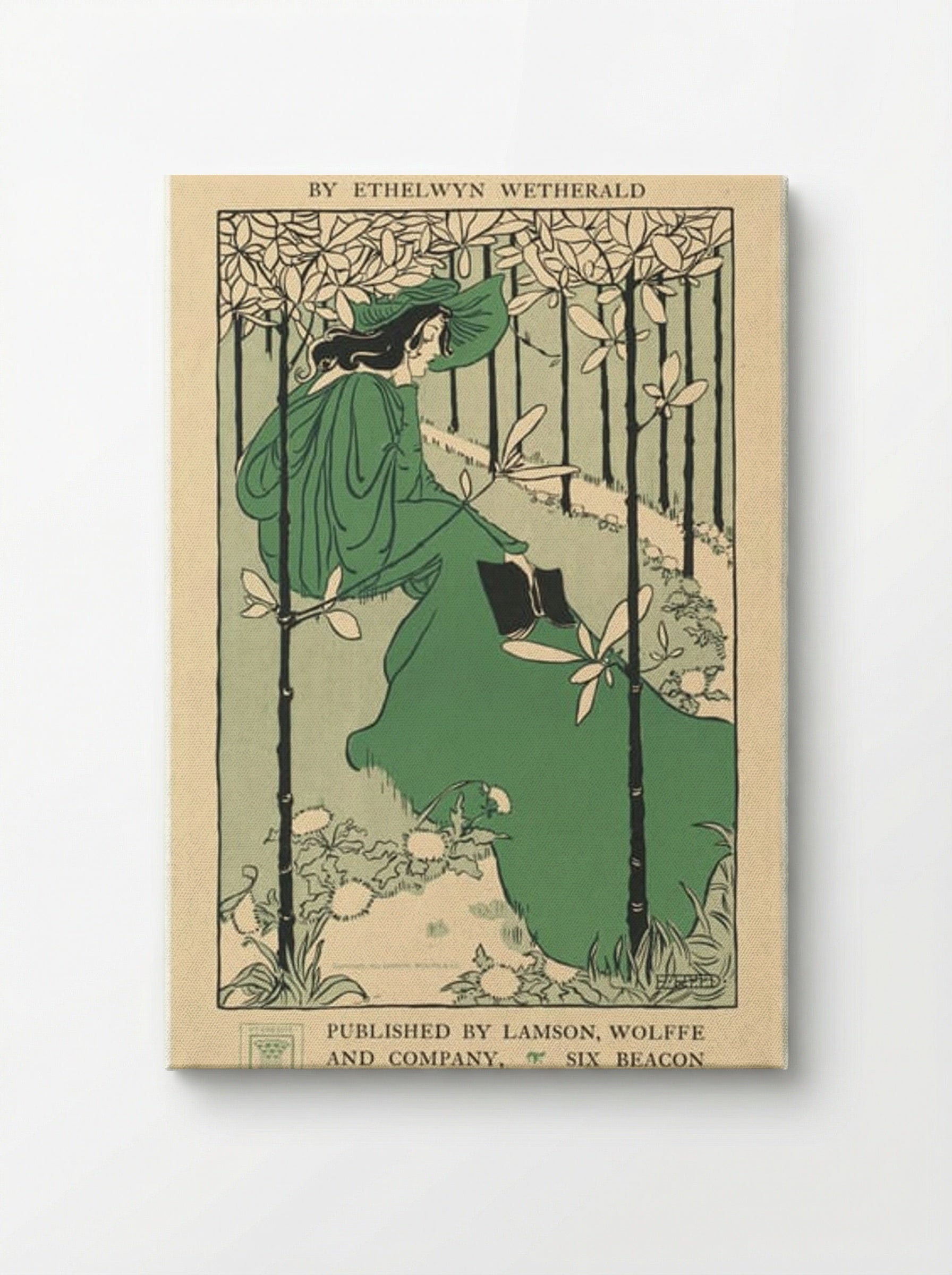 The House of the Trees and Other Poems by Ethelwyn Wetherald (Book Cover) - Ethel Reed - Canvas