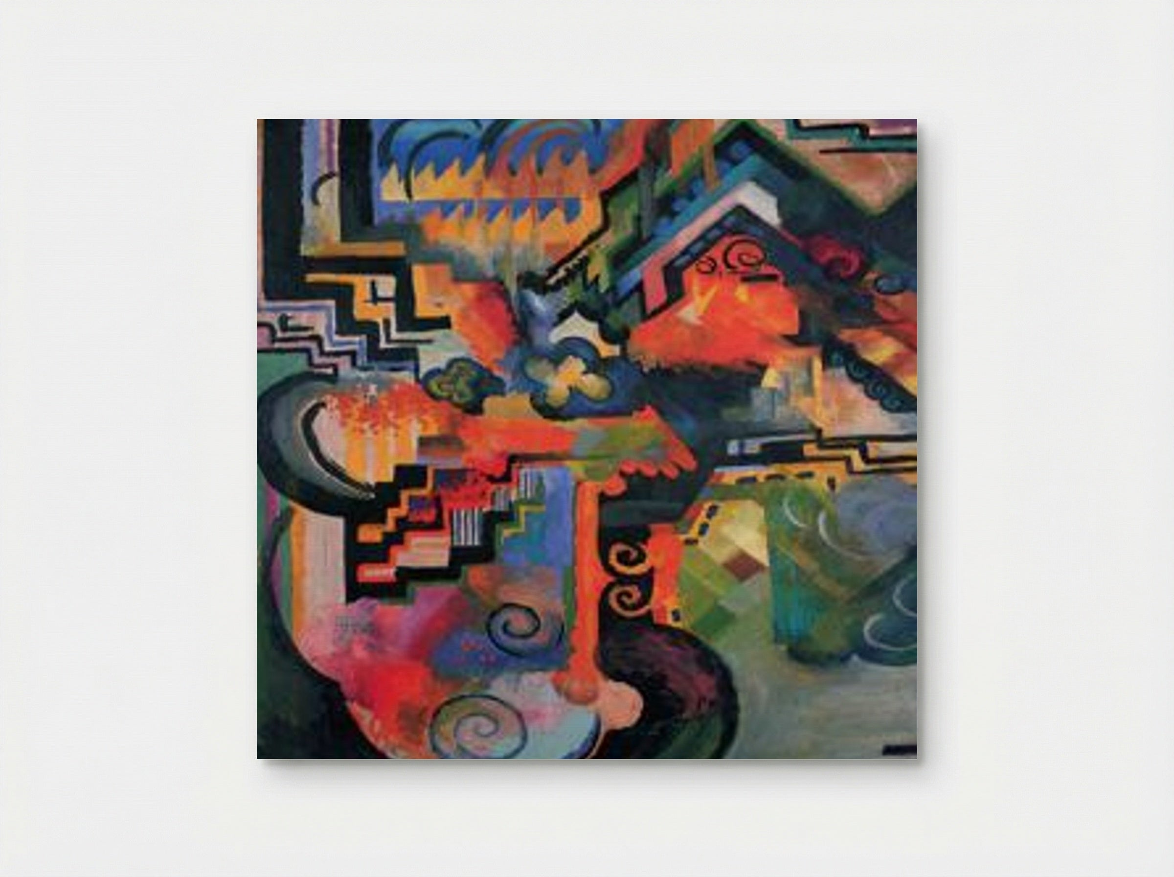 Colored Composition (Homage to Johann Sebastian Bach) - August Macke - Poster
