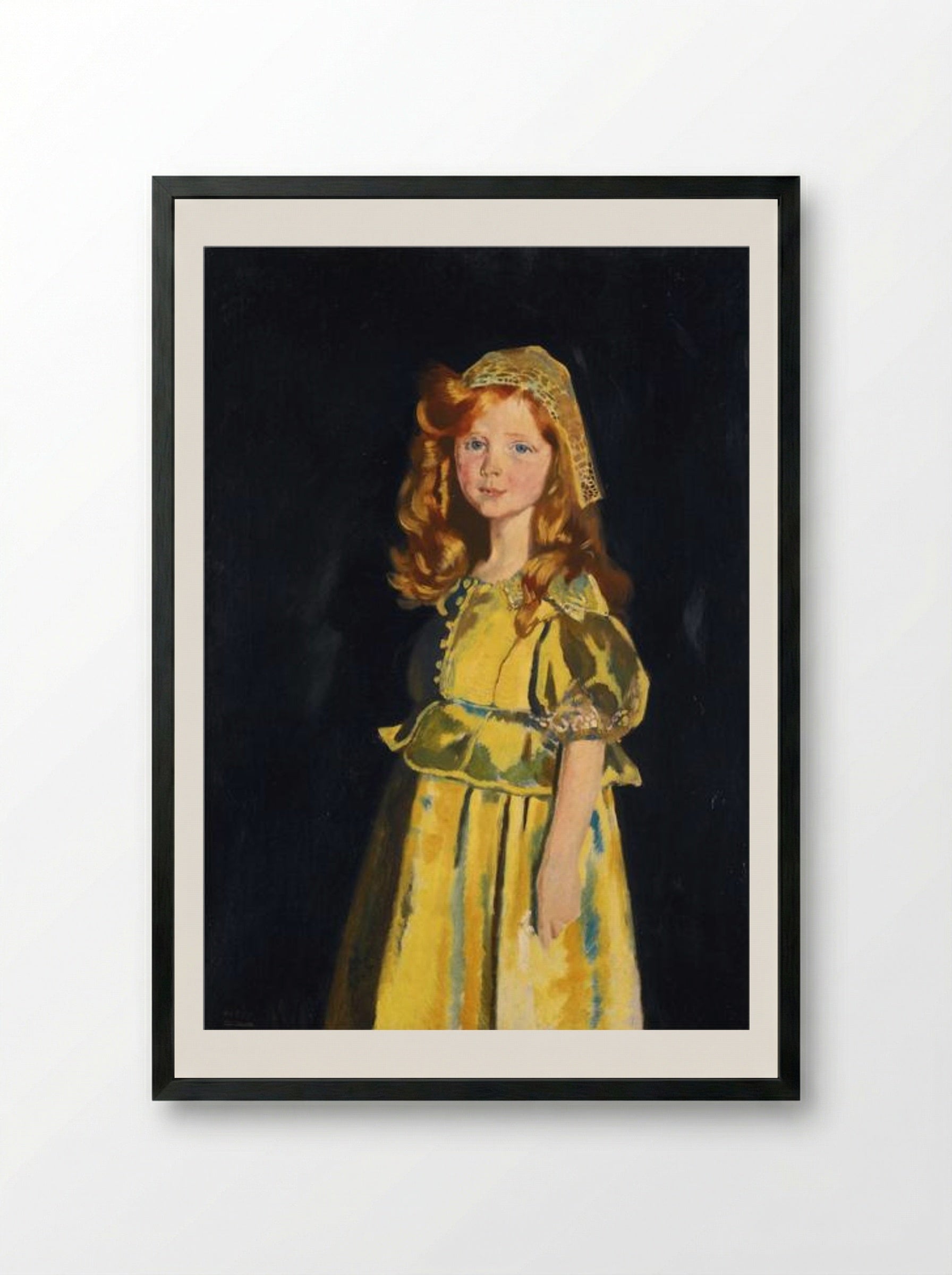 Vivien St George - William Orpen - Framed Print Black