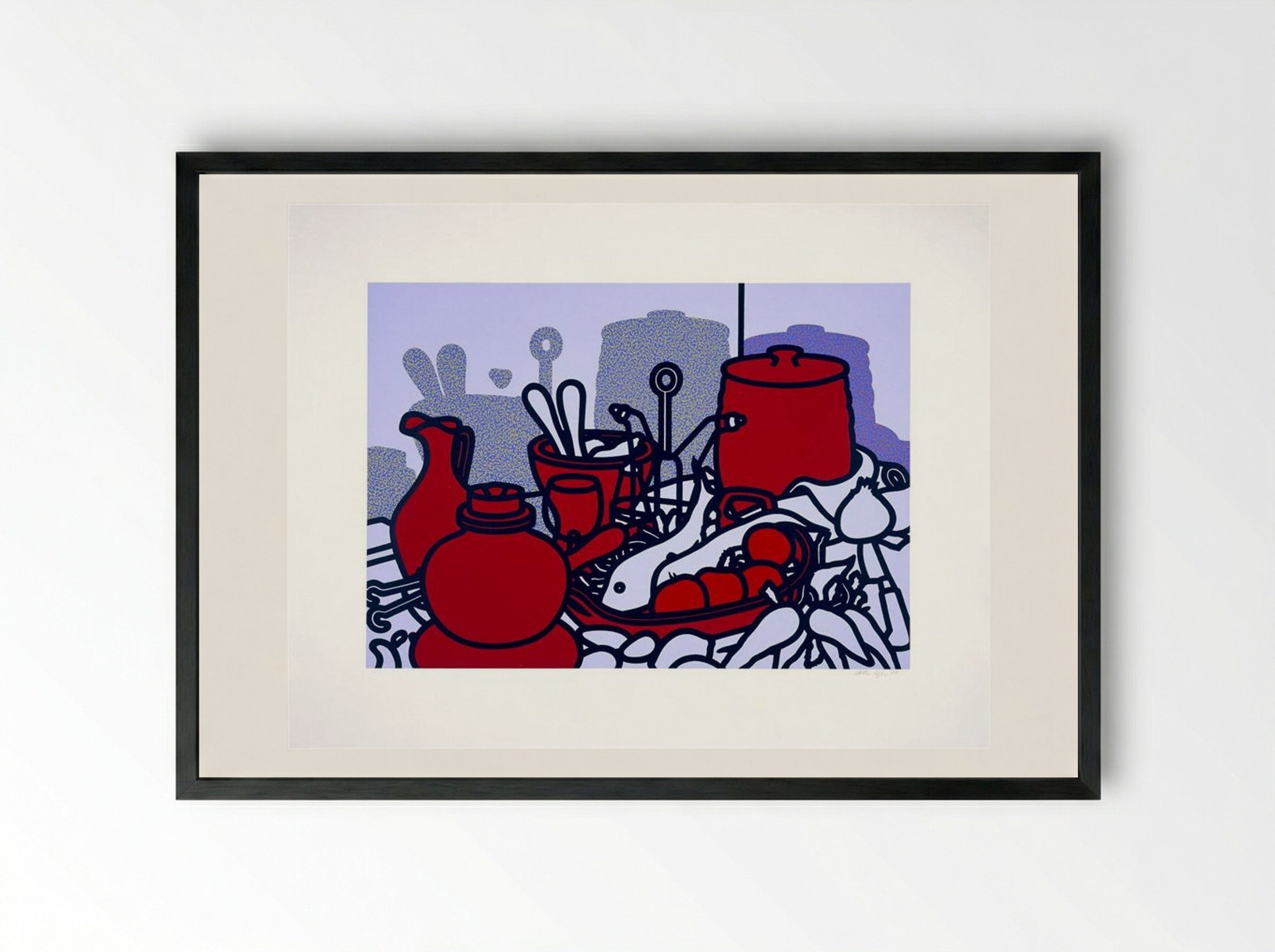 Glazed Earthenware - Patrick Caulfield - Framed Print Black