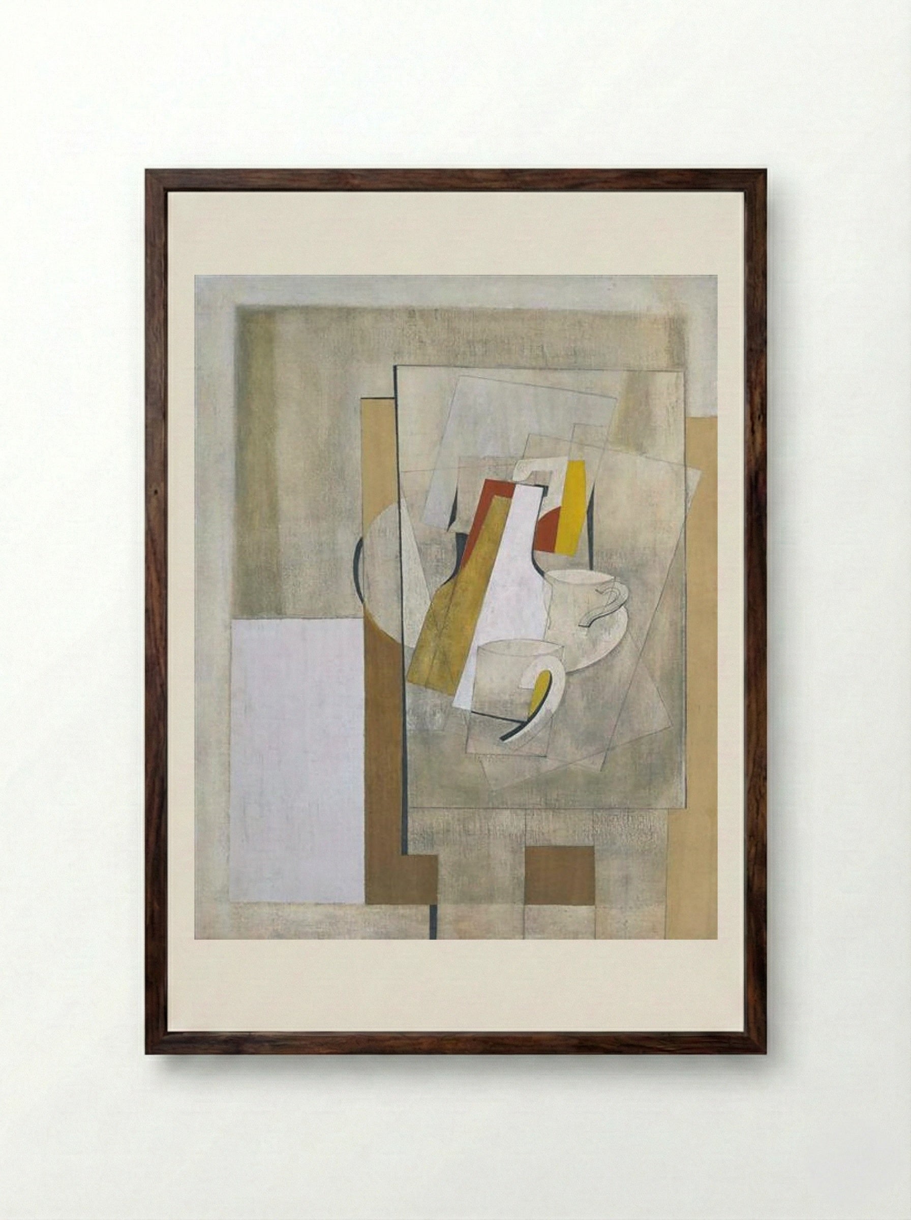 1945 (Still Life) - Ben Nicholson - Framed Print Dark Wood