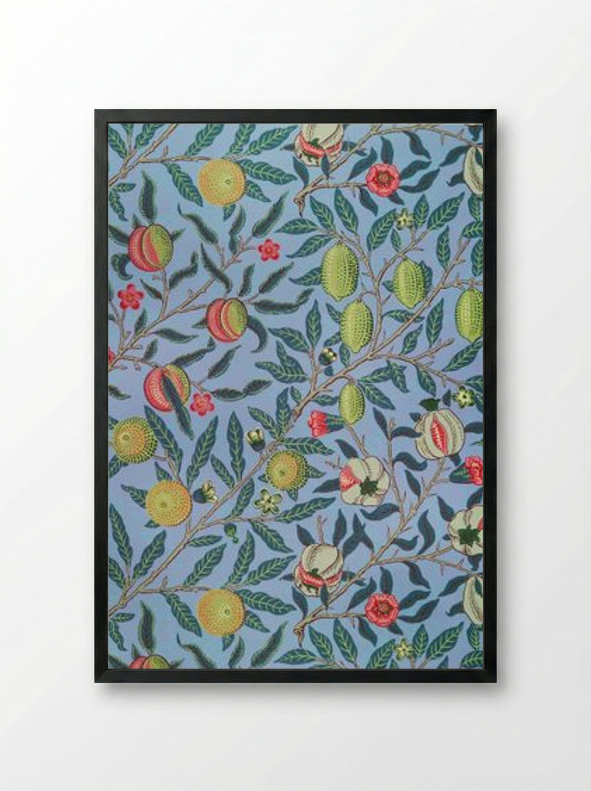 Fruit or Pomegranate - William Morris - Framed Print Black