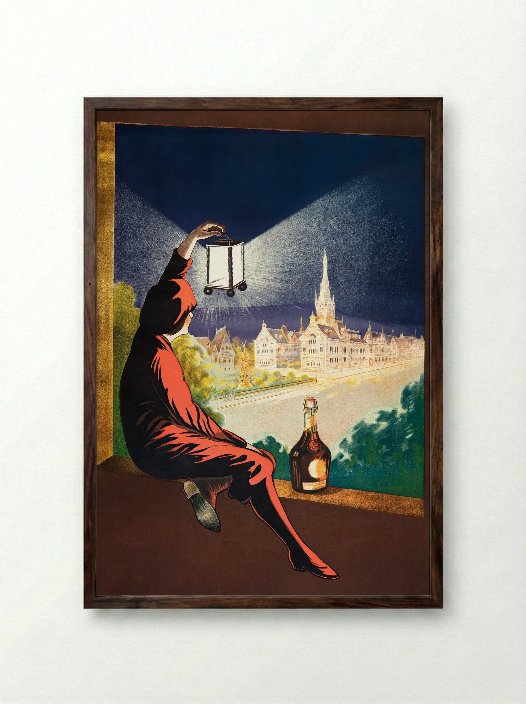 Benedictine - Leonetto Cappiello - Framed Print Dark Wood