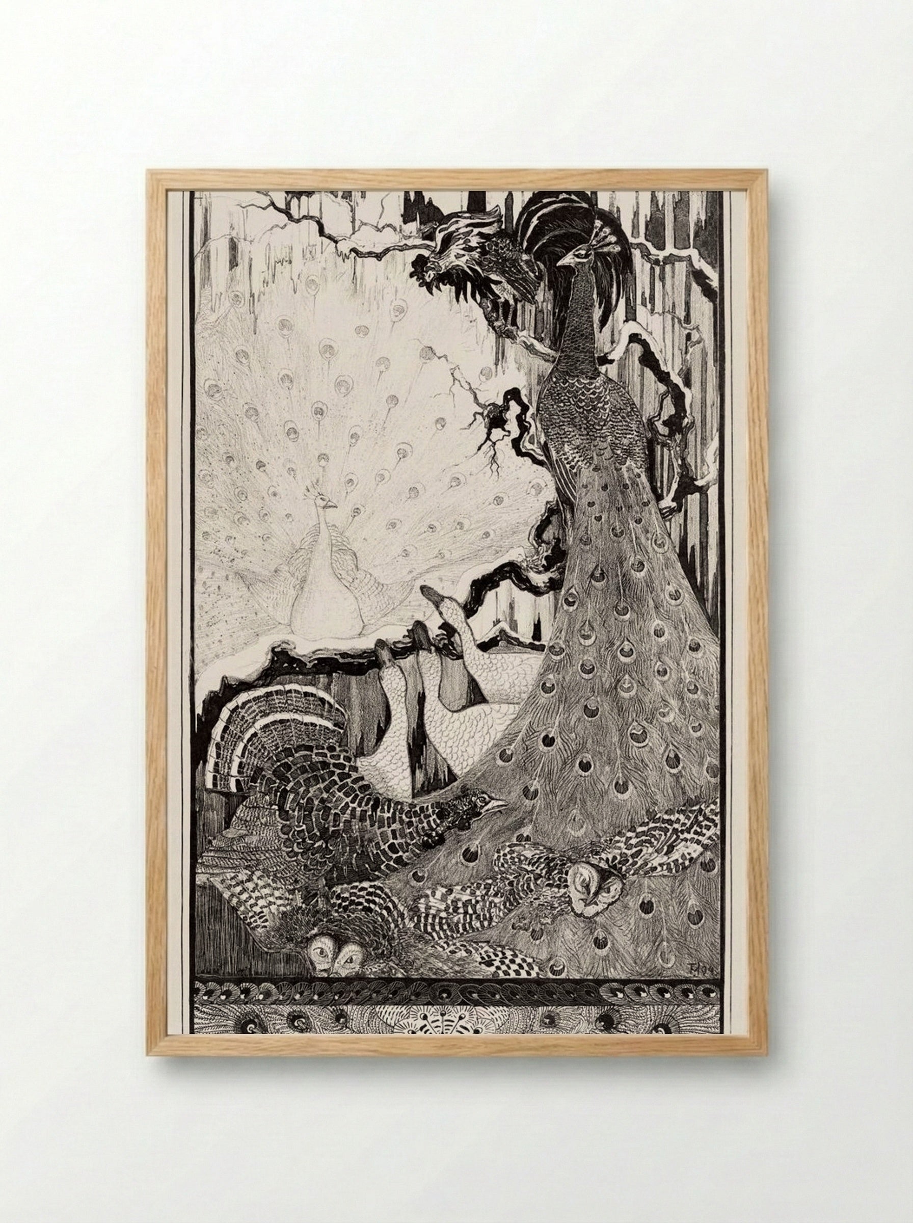 Nieuwjaar (New Year) - Theo van Hoytema - Framed Print Wood