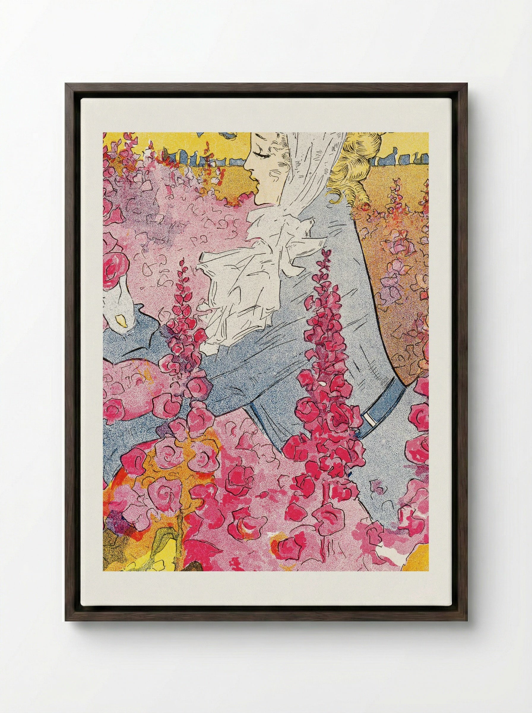 Summer - Penrhyn Stanlaws - Framed Canvas Dark Wood