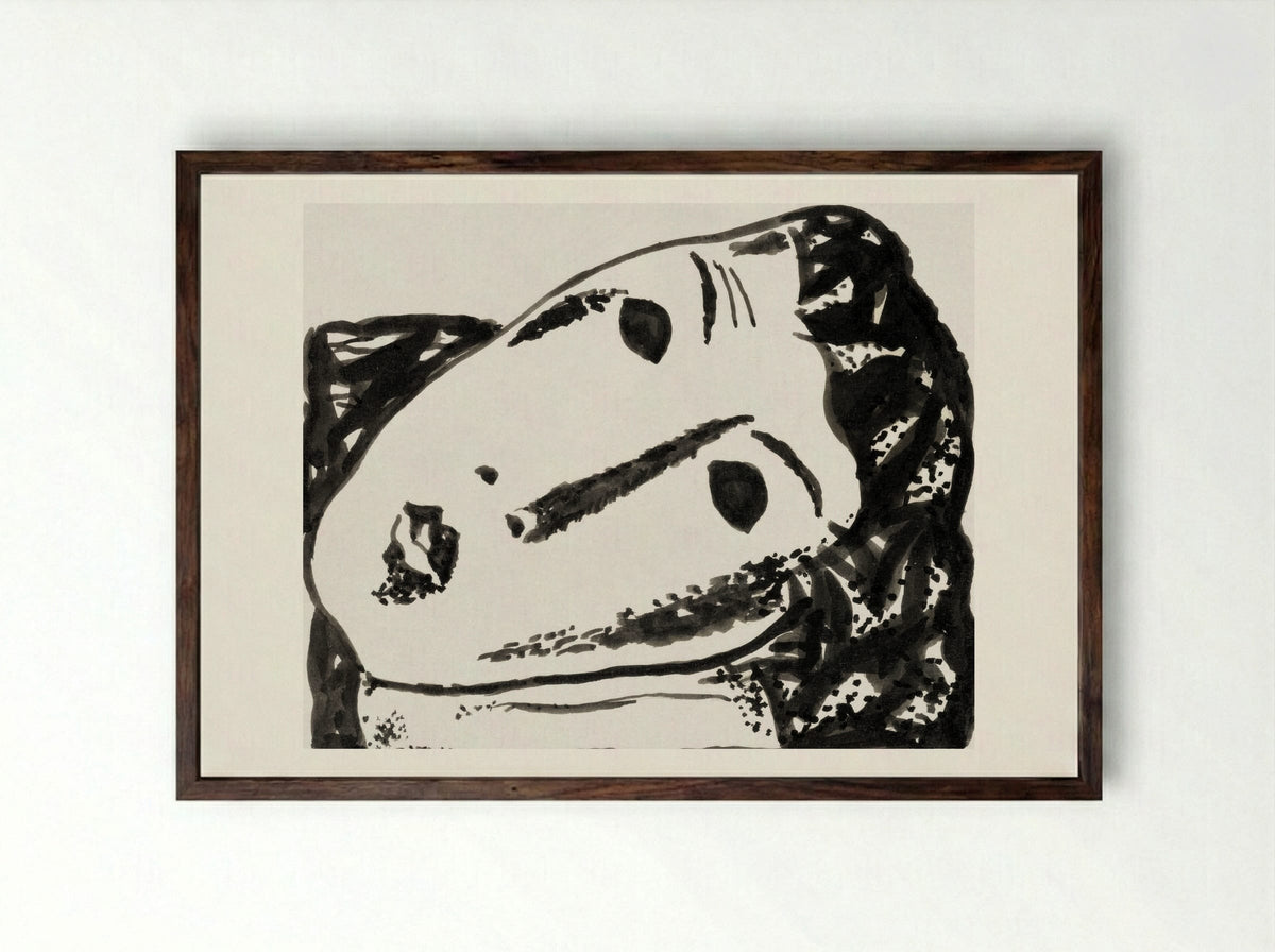Vignette for 'L'art Hollandais contemporain' - Gustave De Smet - Framed Print Dark Wood