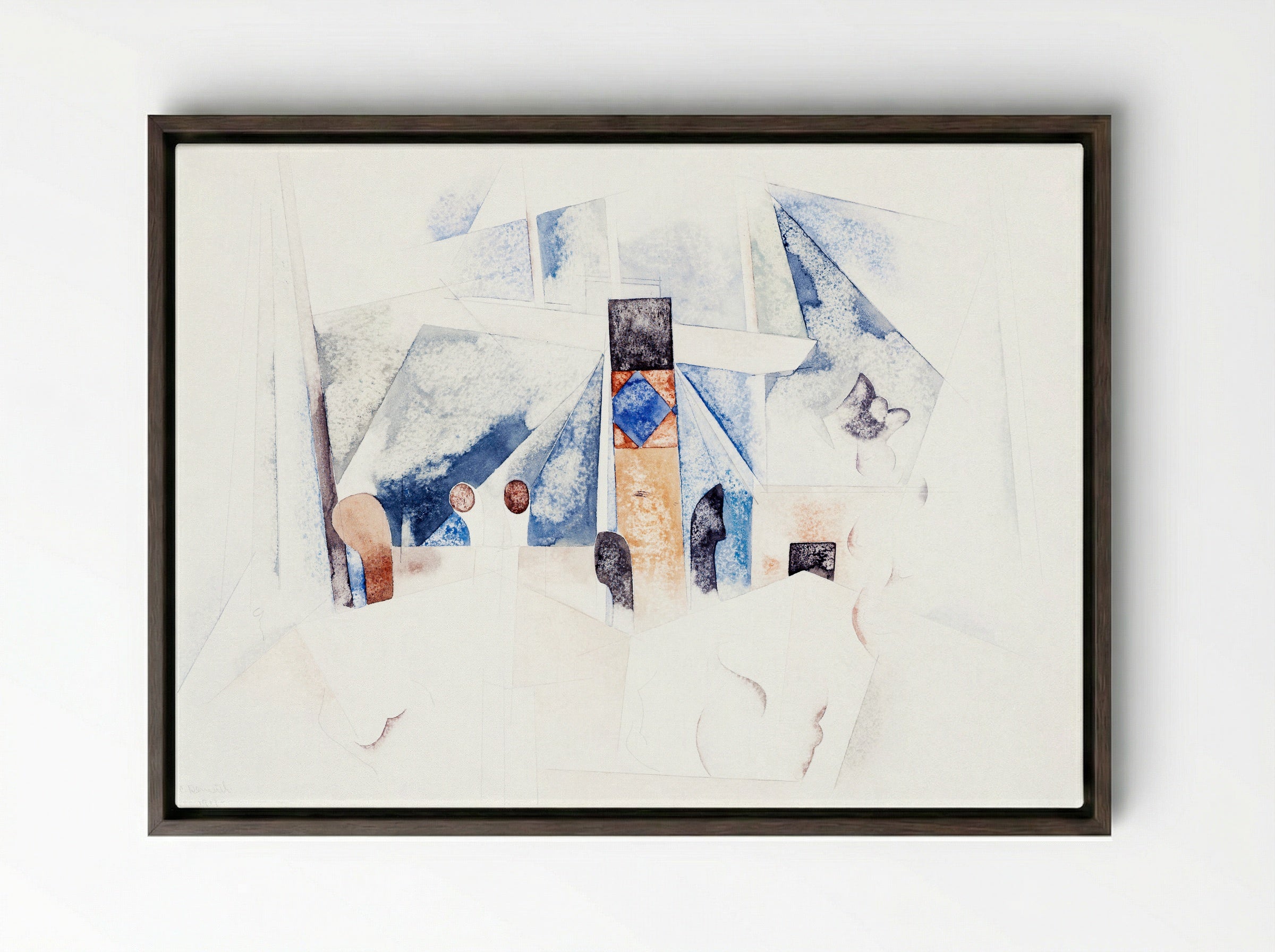 Bermuda Landscape No. 1 - Charles Demuth - Framed Canvas Dark Wood