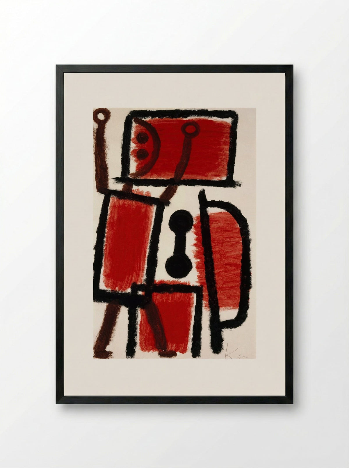 Locksmith - Paul Klee - Framed Print Black