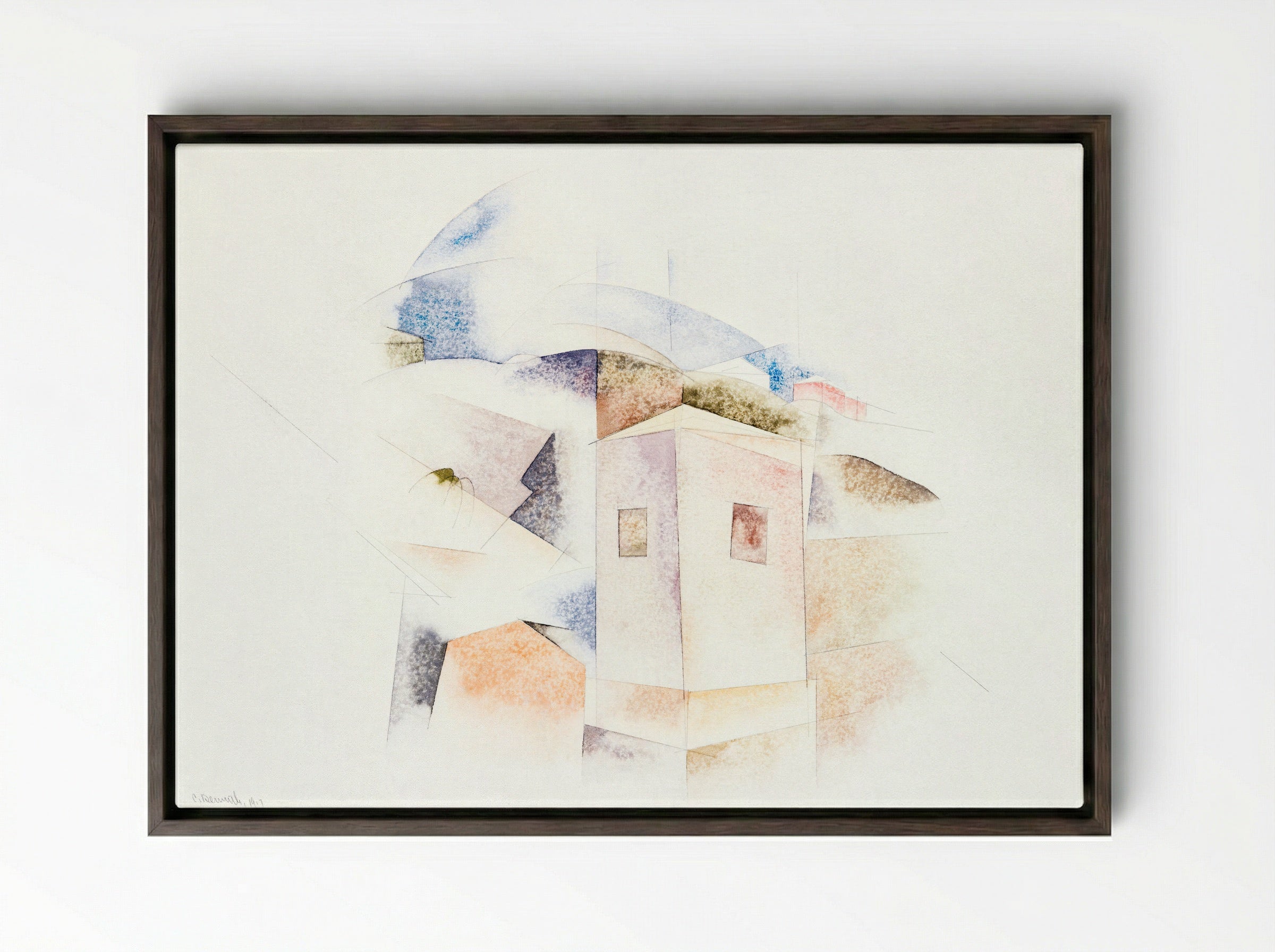 Bermuda No. 4 - Charles Demuth - Framed Canvas Dark Wood