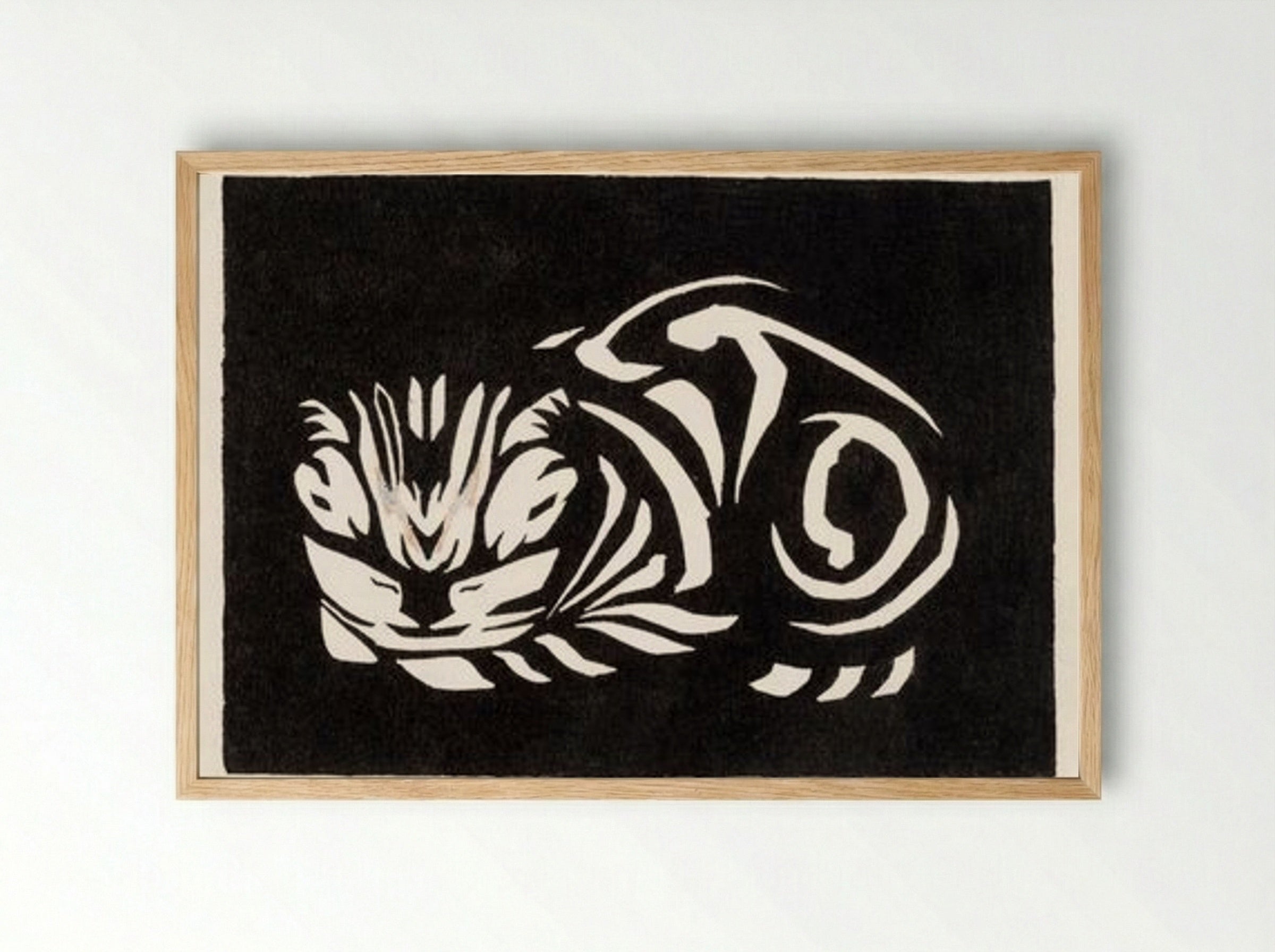 Cat - Julie de Graag - Framed Print Wood