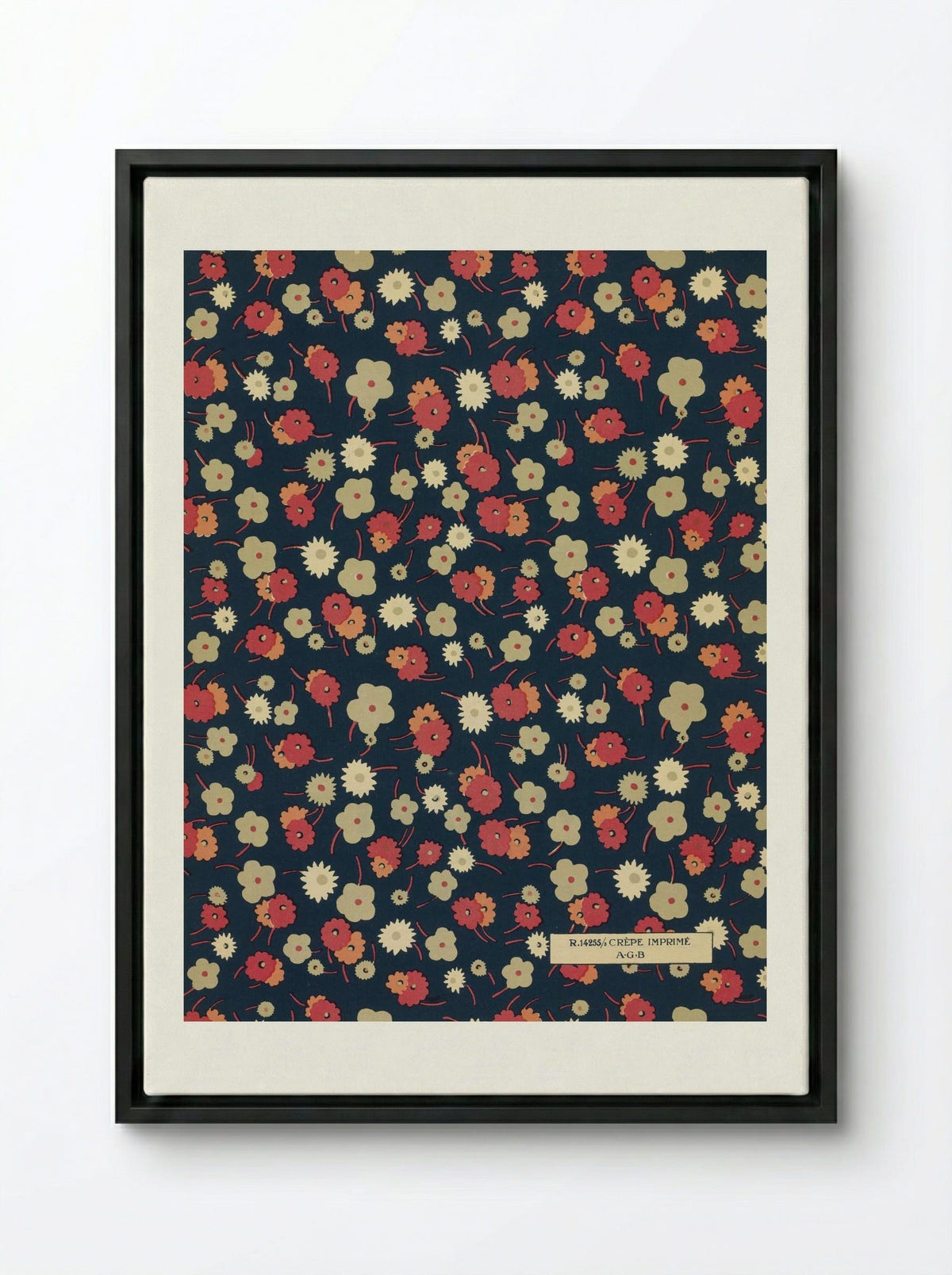 Feuillets de l'Élégance Féminine - Charles Goy - Framed Canvas Black