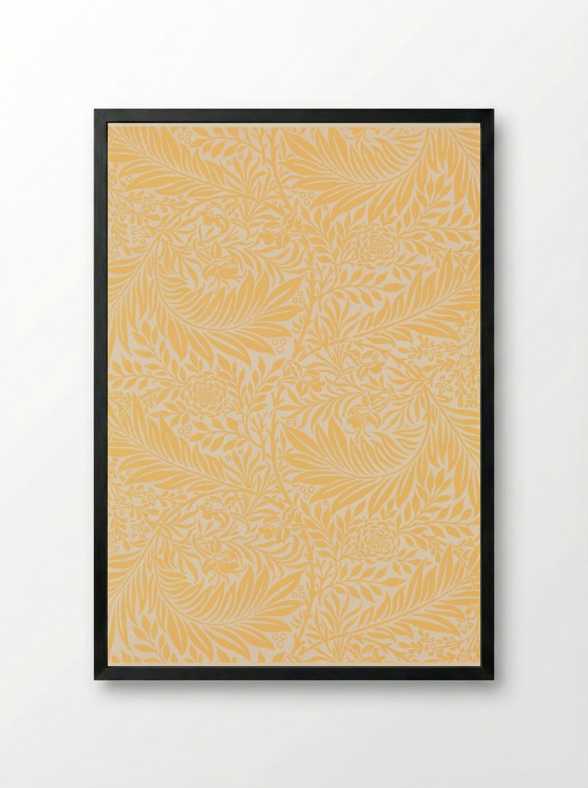 Larkspur - William Morris - Framed Print Black